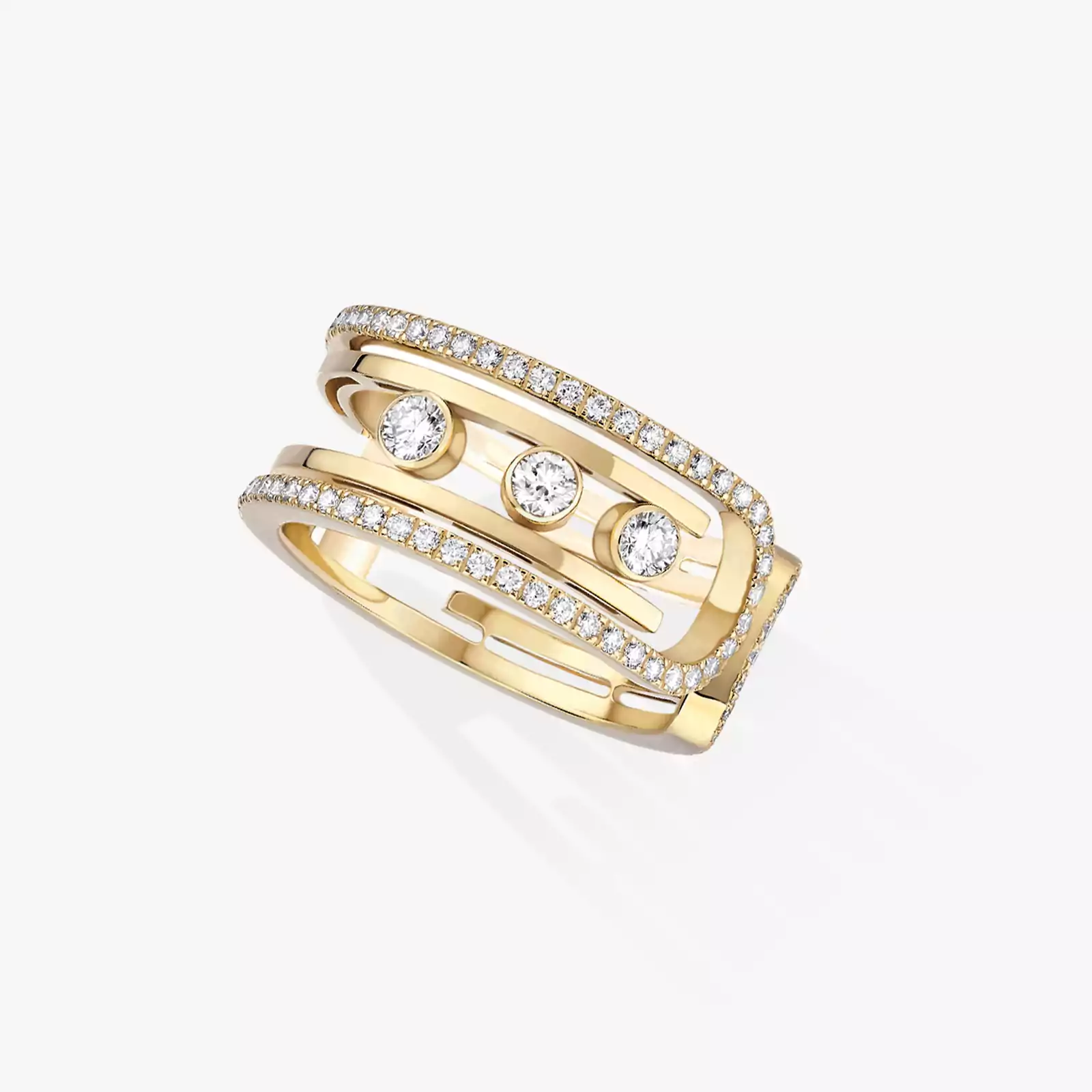 Move 10th Yellow Gold For Her Diamond Ring 11955-YG