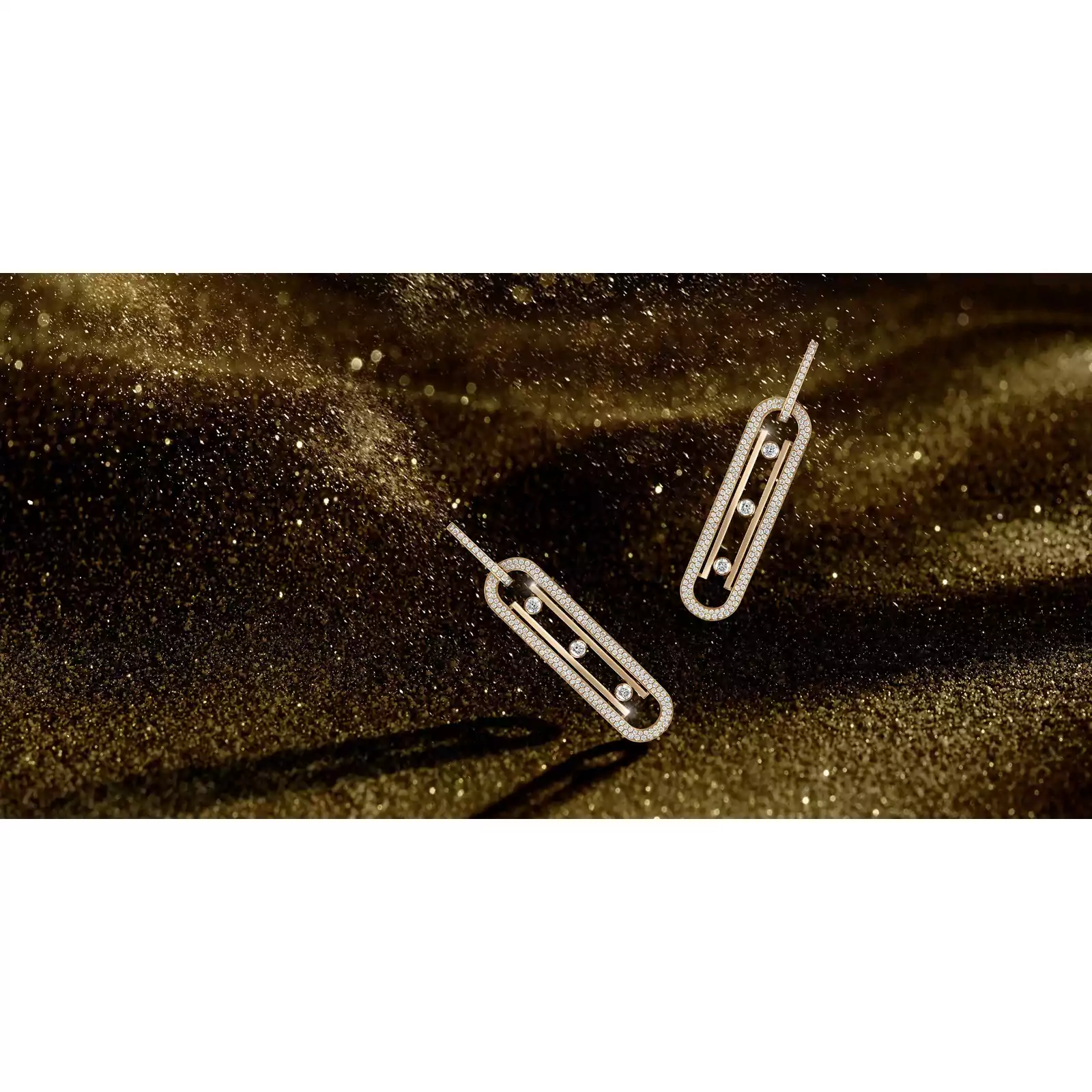 Move 10th Anniversary XL Yellow Gold For Her Diamond Earrings 06823-YG