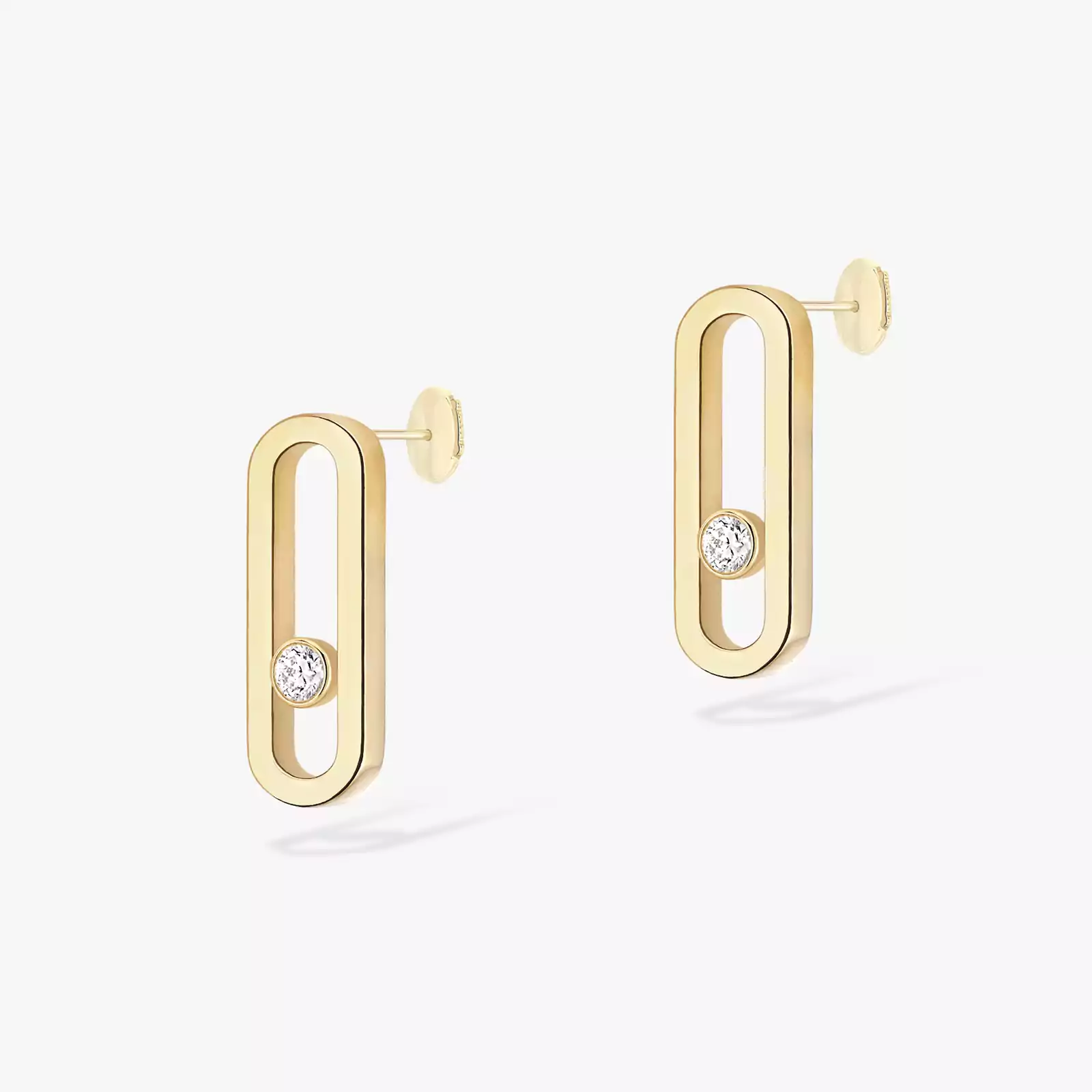 Move Uno Yellow Gold For Her Diamond Earrings 12182-YG