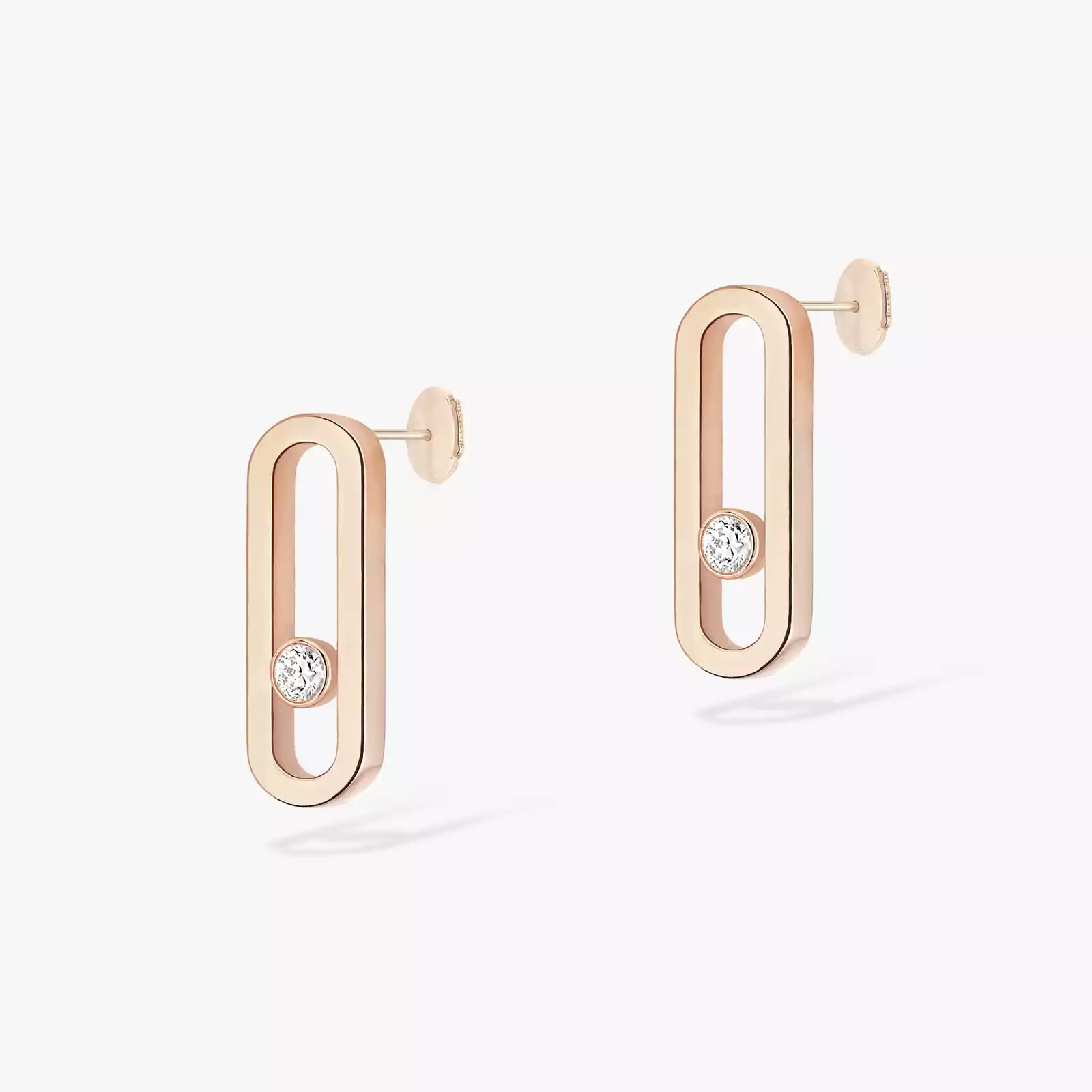 Move Uno Pink Gold For Her Diamond Earrings 12182-PG