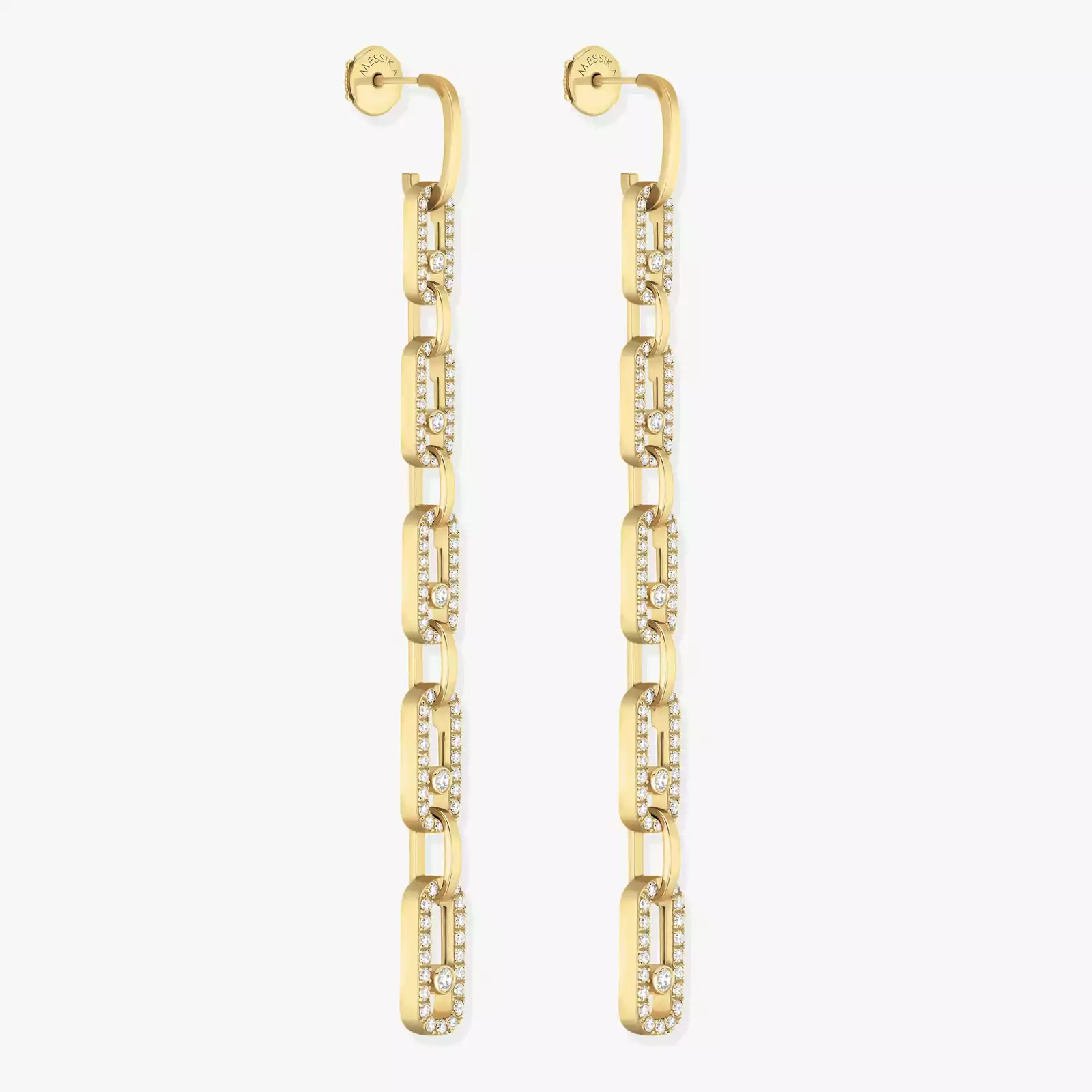 Boucles d'oreilles Femme Or Jaune Diamond Pendantes Move Uno Multi 12011-YG