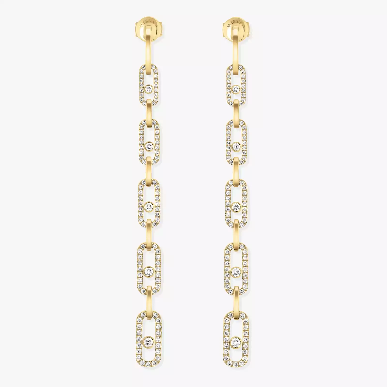 Boucles d'oreilles Femme Or Jaune Diamond Pendantes Move Uno Multi 12011-YG