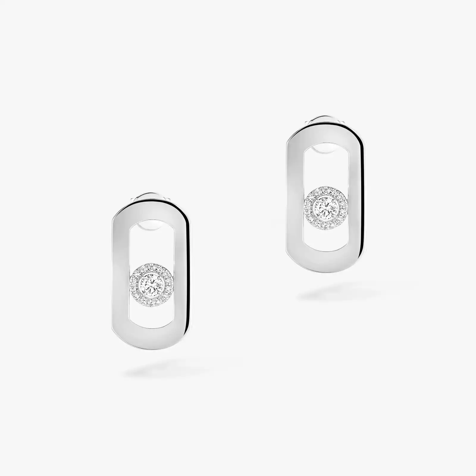 Серьги Для нее Белое золото Бриллиантами So Move 12930-WG