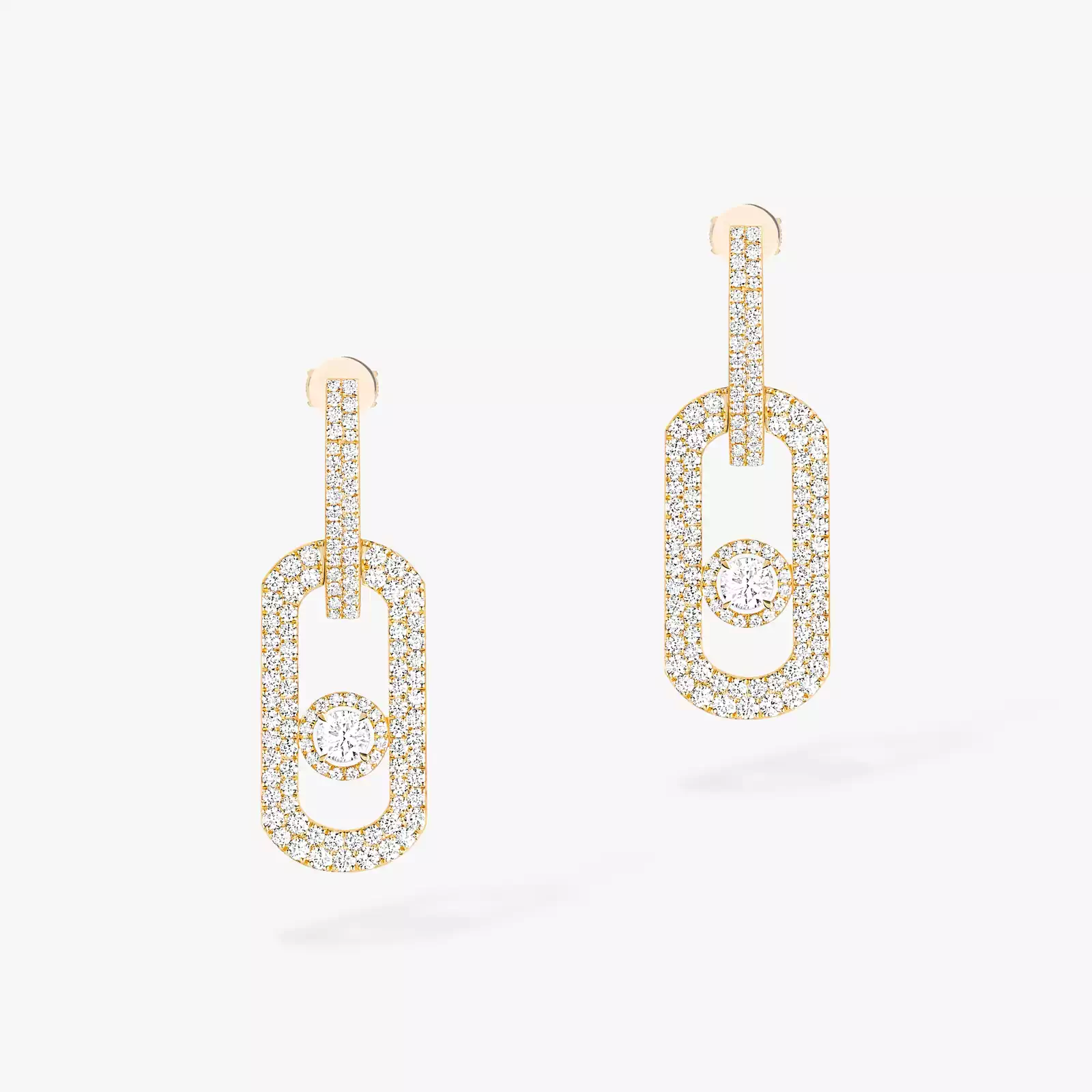 Earrings For Her Yellow Gold Diamond So Move XL Diamond Pavé Pendant Earrings 13123-YG