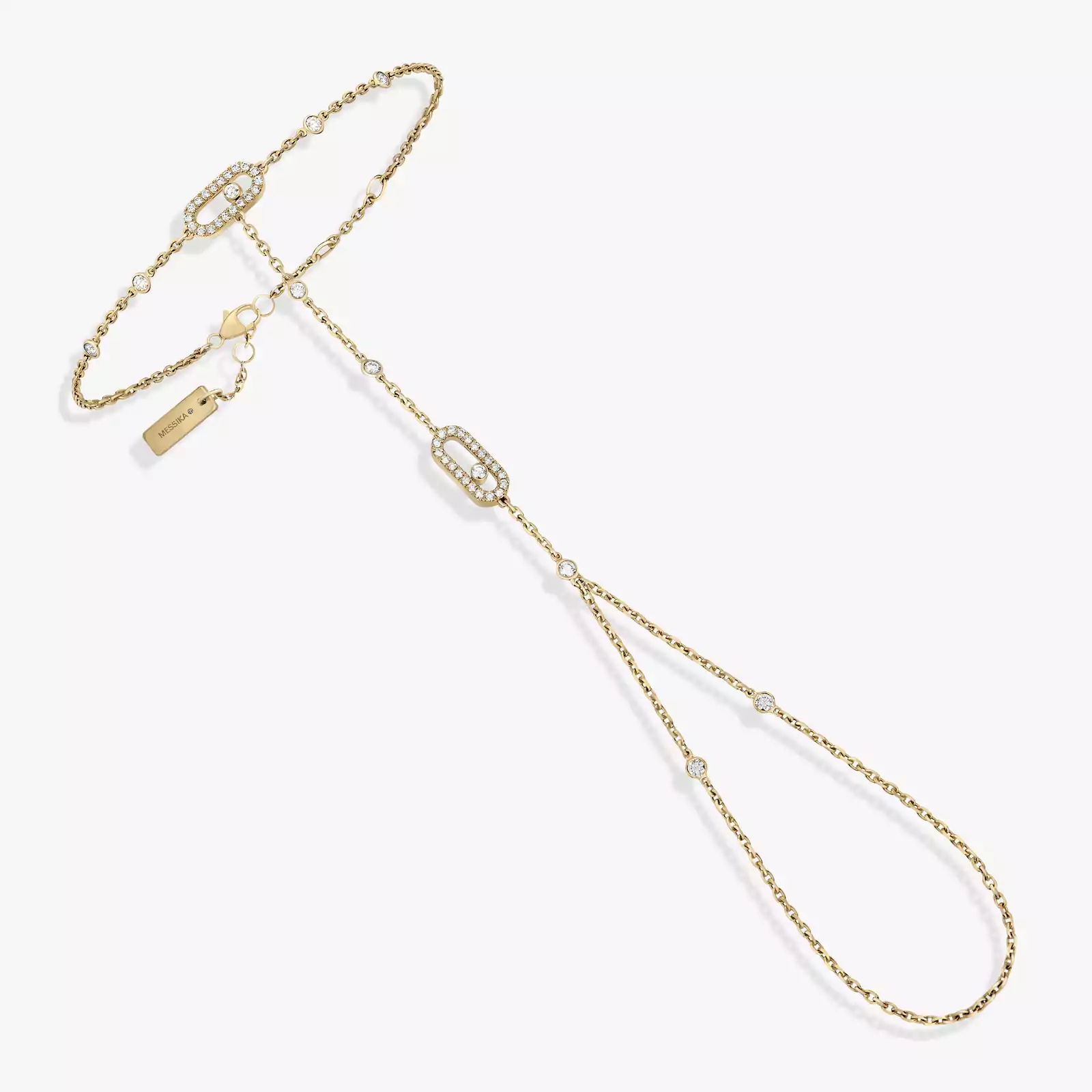 Move Uno Hand Bracelet Yellow Gold For Her Diamond Bracelet 12021-YG