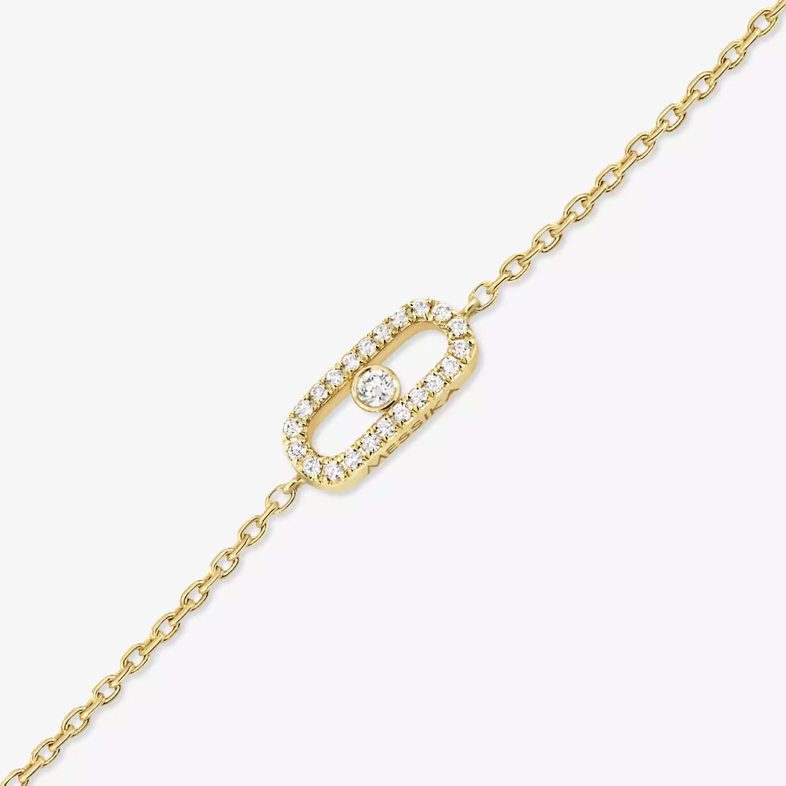 Messika CARE(S) Pavé Children's Bracelet Yellow Gold For Her Diamond Bracelet 12499-YG