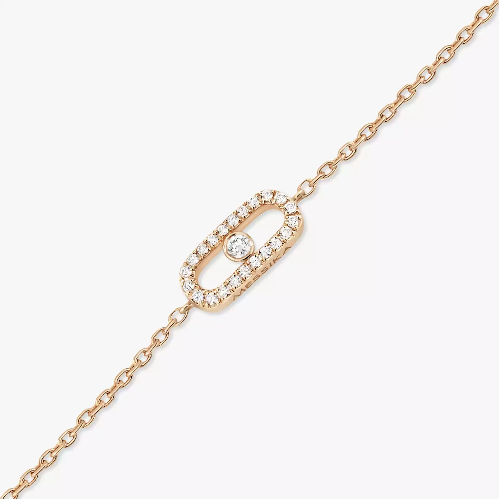 Messika CARE(S) Pavé Children's Bracelet Pink Gold For Her Diamond Bracelet 12499-PG