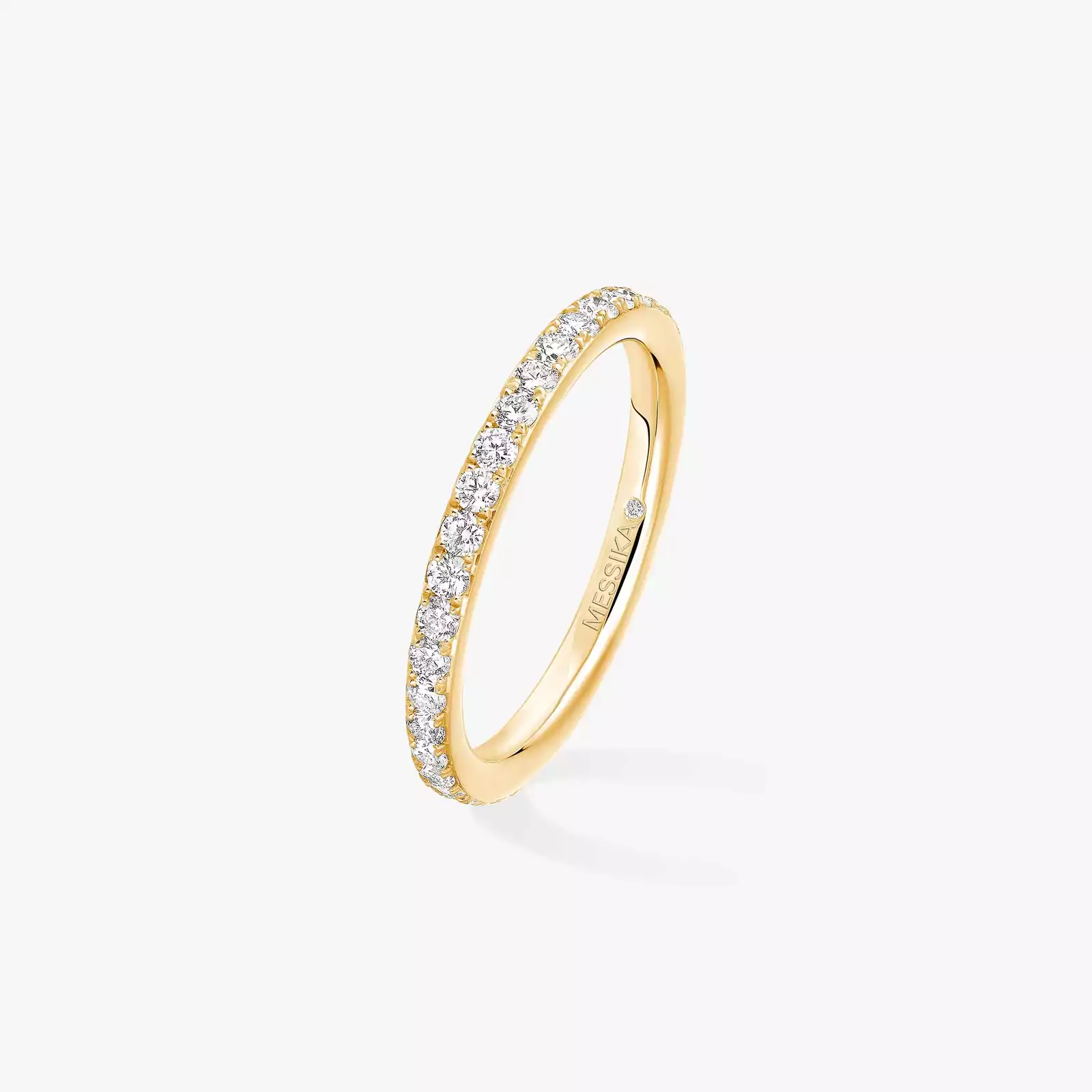 Ring Femme Yellow Gold Diamond Gatsby Wedding Ring 04036-YG