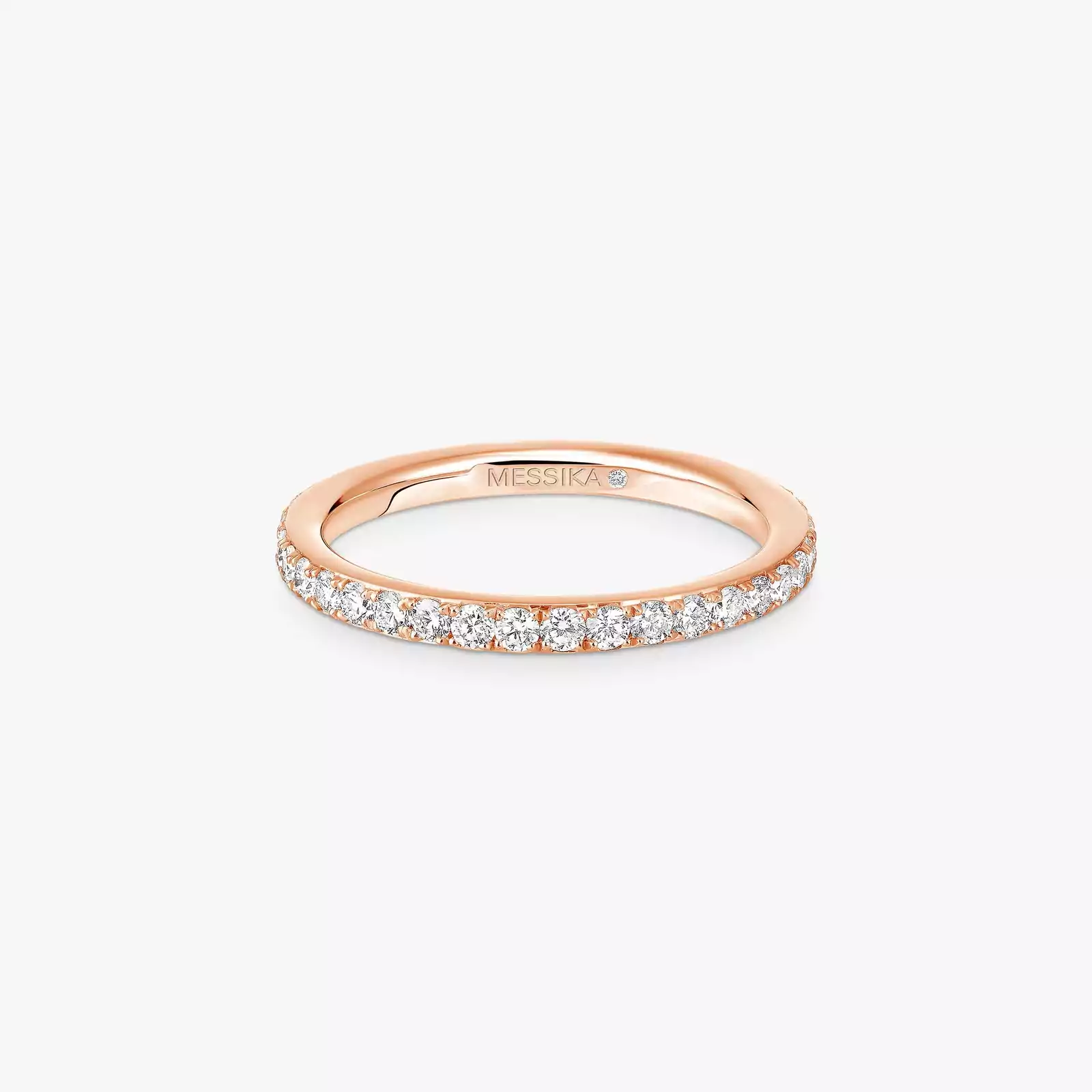 Ring Femme Pink Gold Diamond Gatsby Wedding Ring 04036-PG