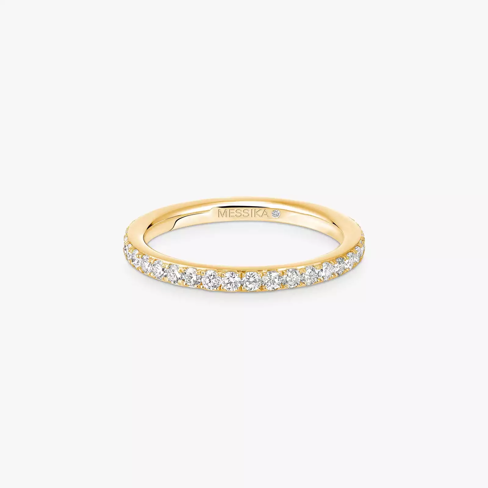 Ring Femme Yellow Gold Diamond Gatsby Wedding Ring 04036-YG
