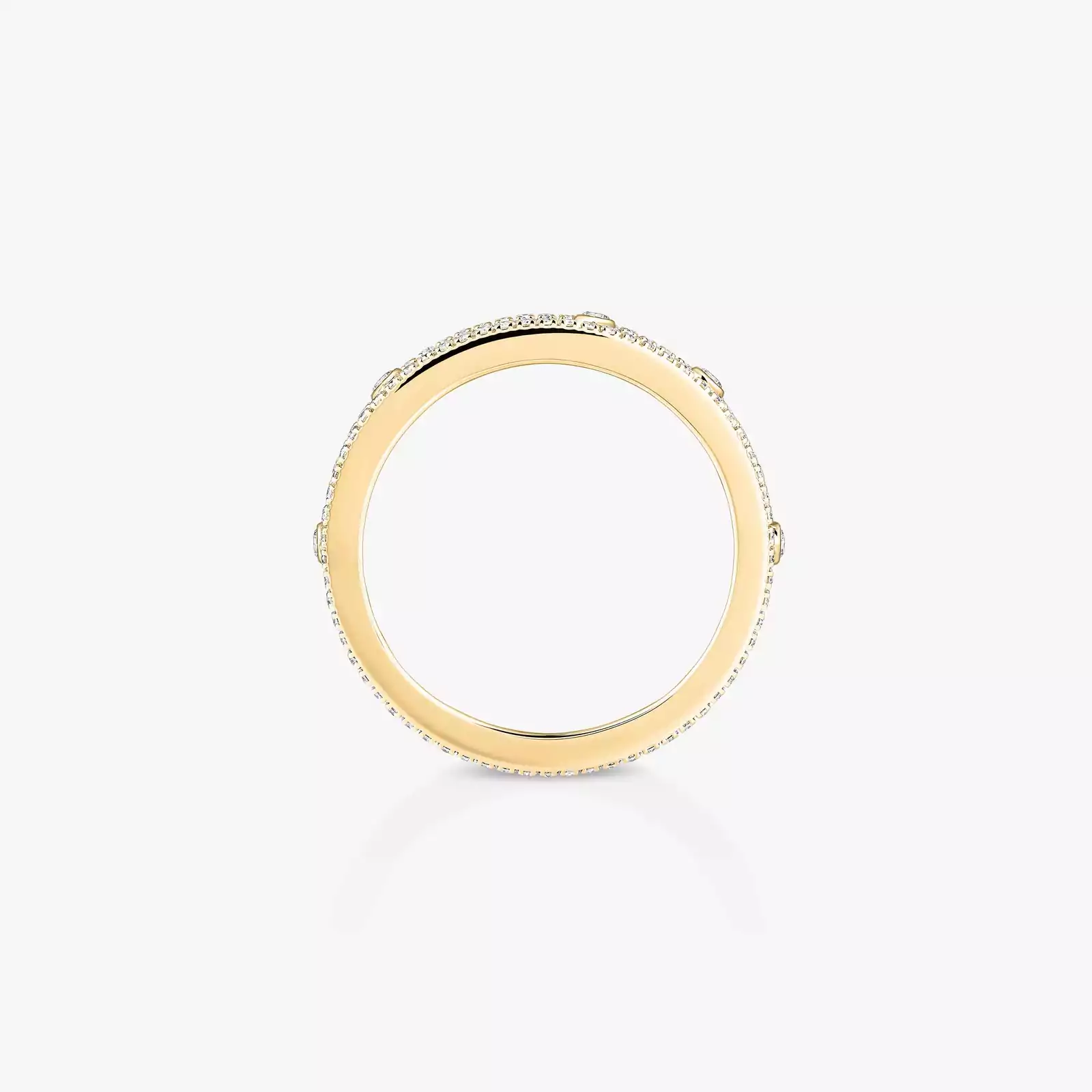 Bague Femme Or Jaune Diamant Alliance Move Romane 07080-YG