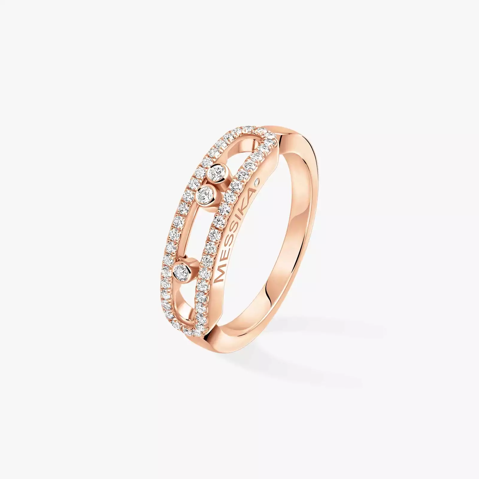 Baby Move Pavé Pink Gold For Her Diamond Ring 04683-PG