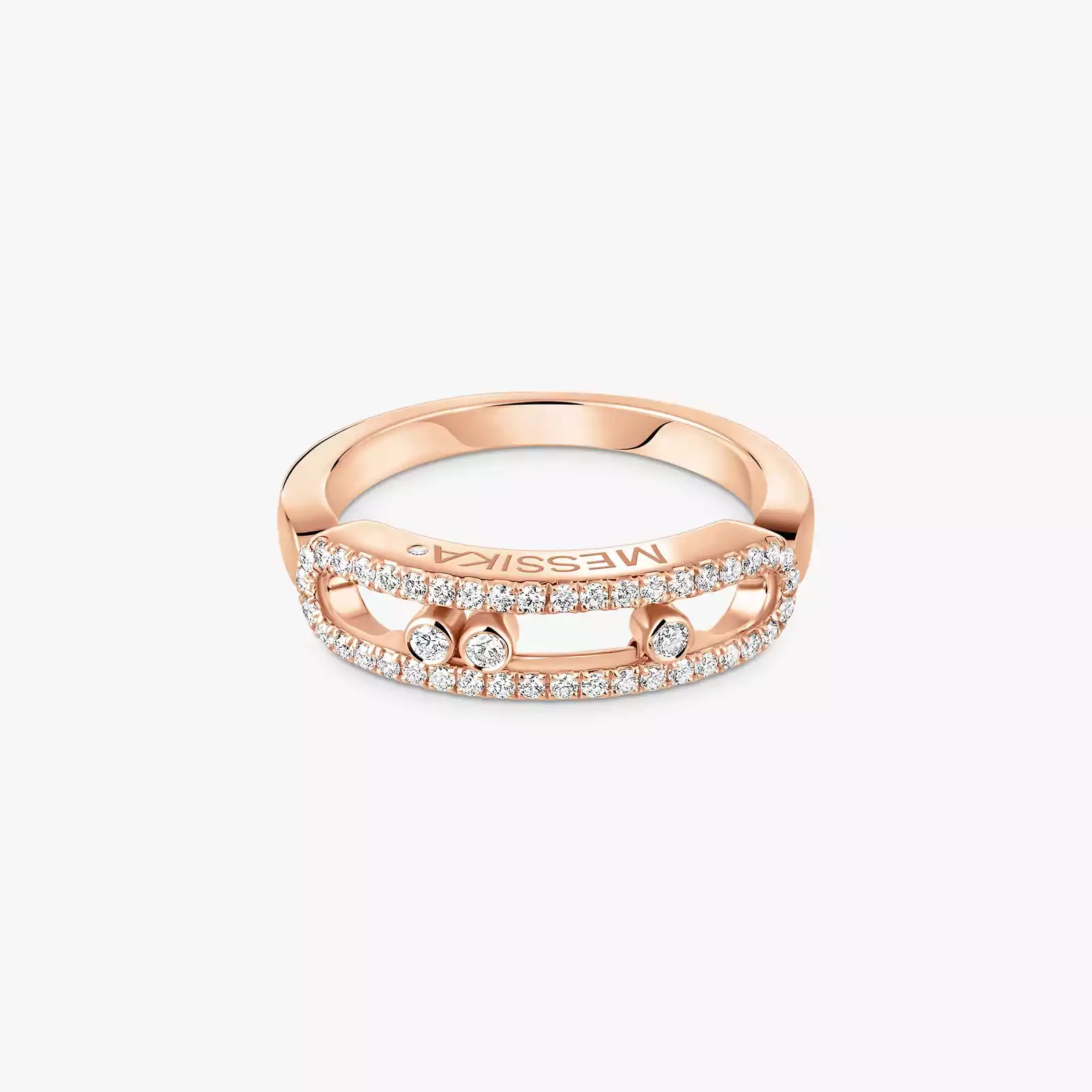 Baby Move Pavé Pink Gold For Her Diamond Ring 04683-PG