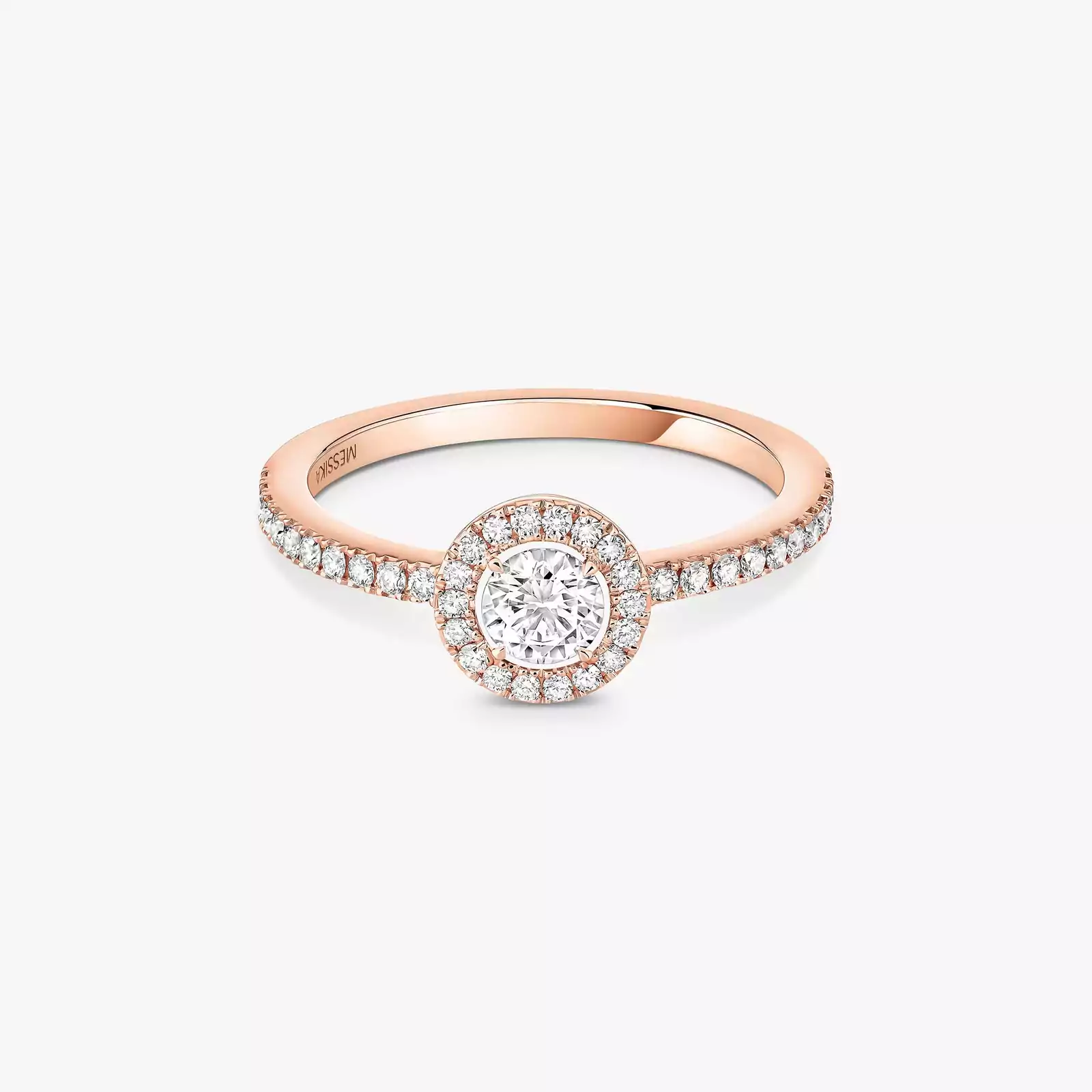 Bague Femme Or Rose Diamant Joy Diamant Rond 0,25ct 04163-PG