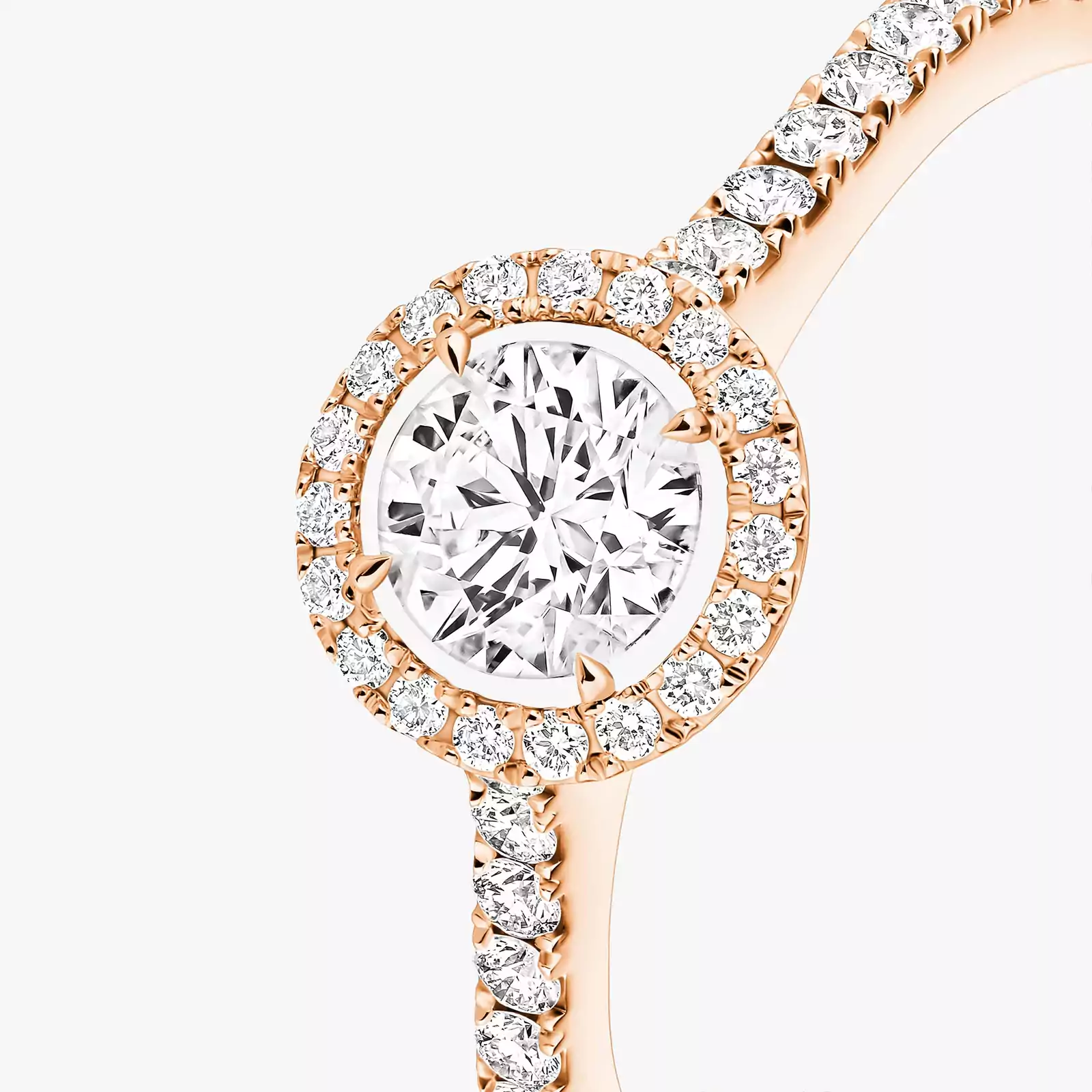 Bague Femme Or Rose Diamant Joy 0,40ct 14508-PG