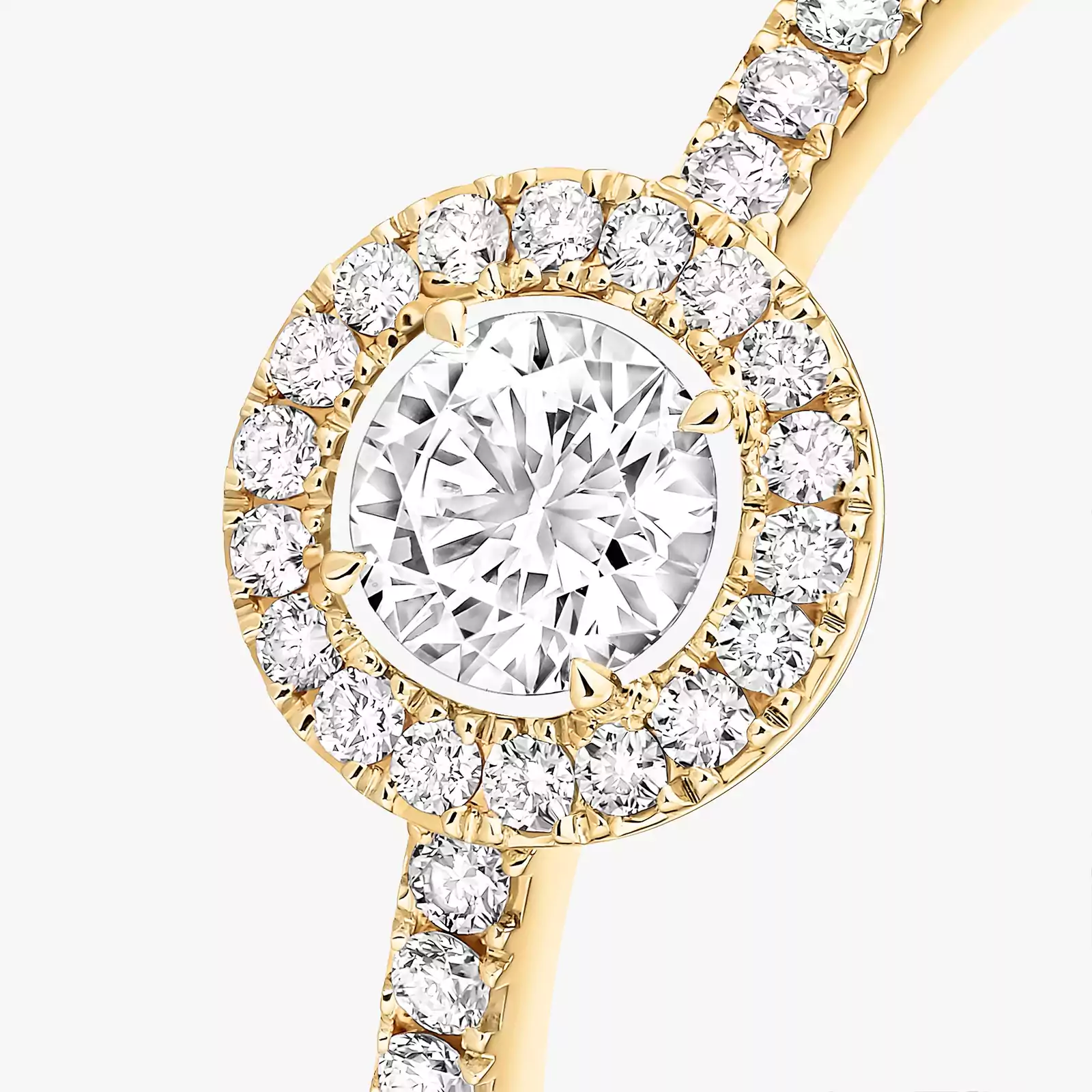Ring For Her Yellow Gold Diamond ماسة Joy مستديرة 0.25 قيراط 04163-YG