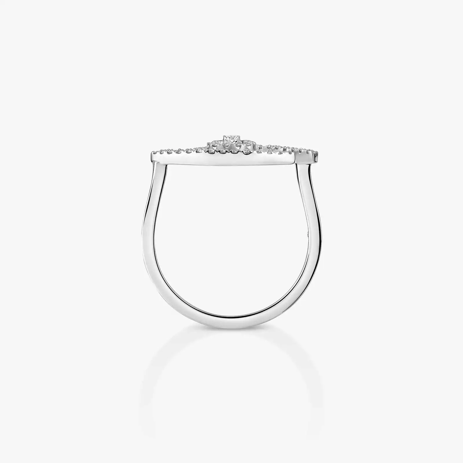 Ring Femme White Gold Diamond Lucky Eye Pavé 10037-WG