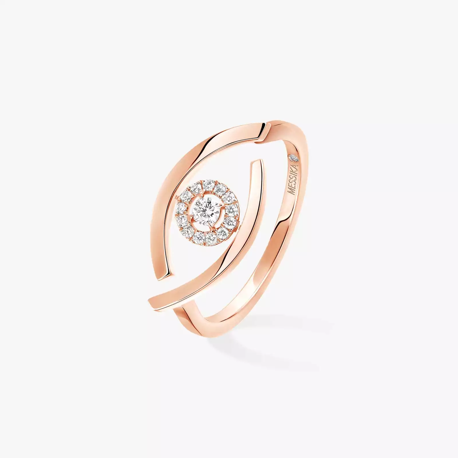 Ring Femme Pink Gold Diamond Lucky Eye 10036-PG