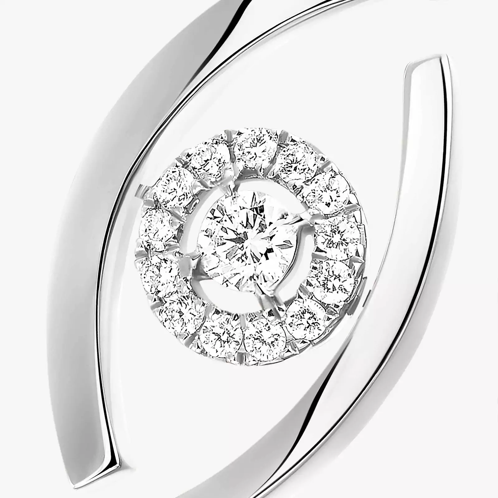 Ring Femme White Gold Diamond Lucky Eye 10036-WG