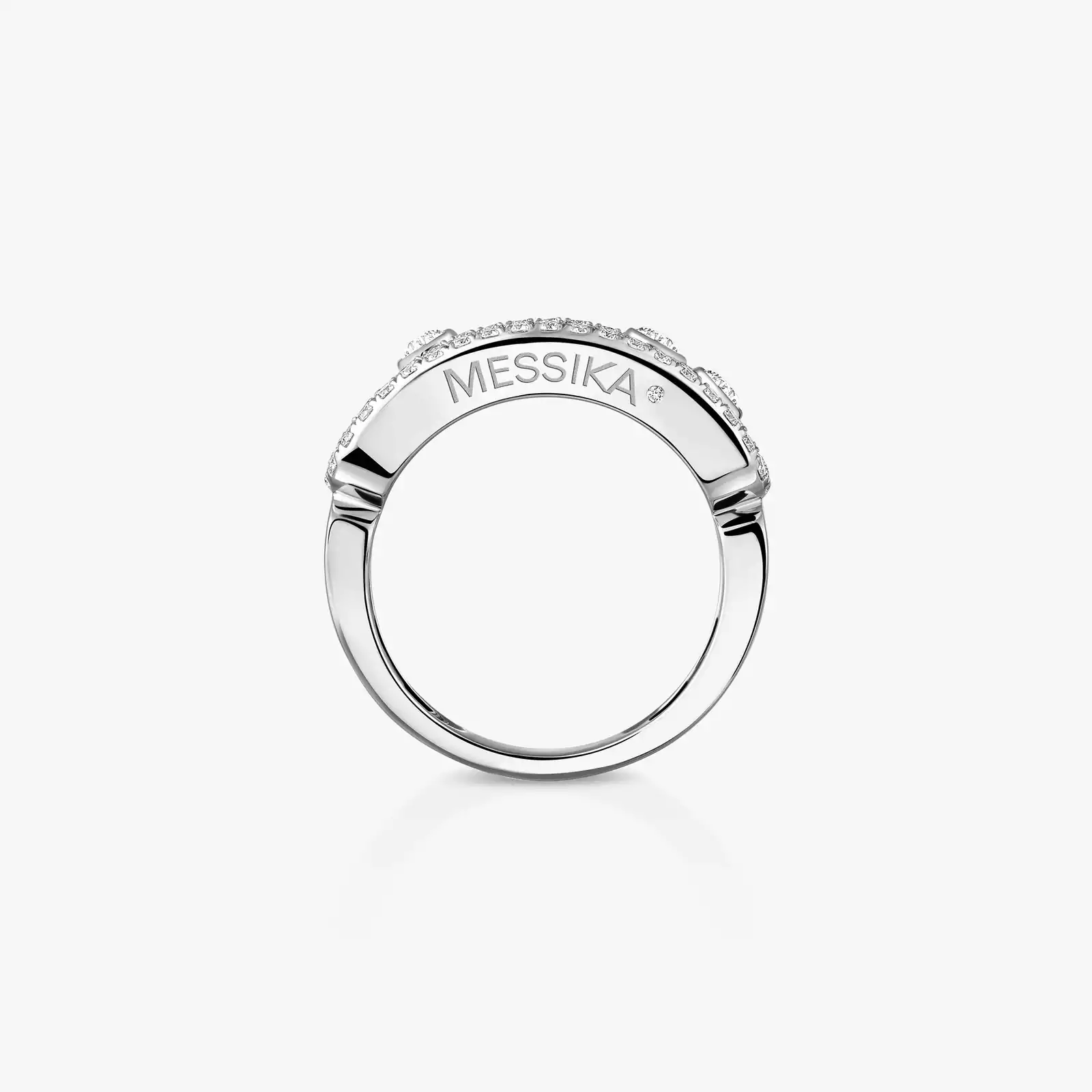 K18WG ホワイトゴールド リング ブラックダイヤモンド 1.81ct