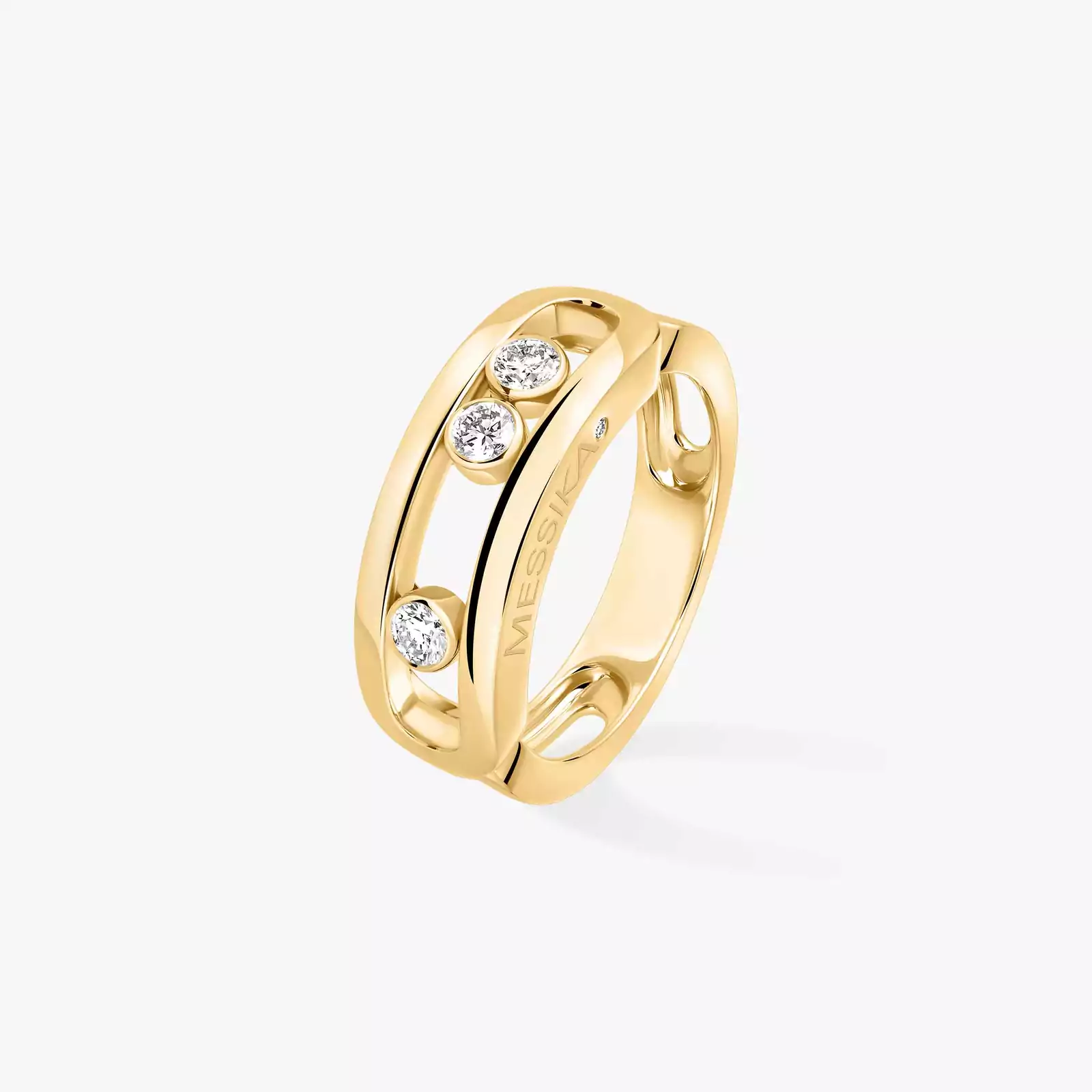 Bague Femme Or Jaune Diamant Move Classique 03998-YG