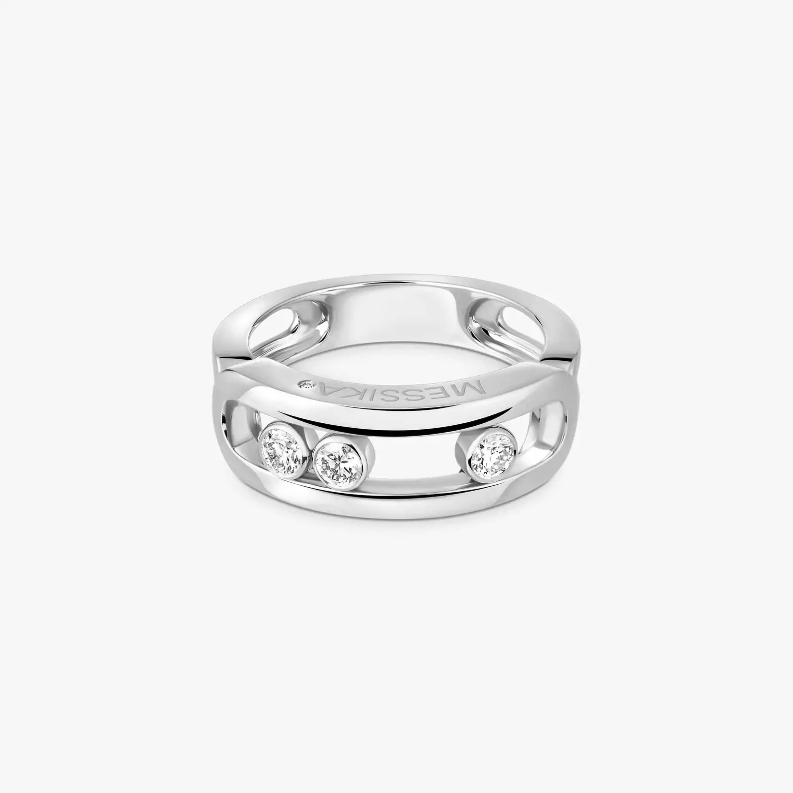 Anello Donna Oro bianco Diamante Move Classique 03998-WG