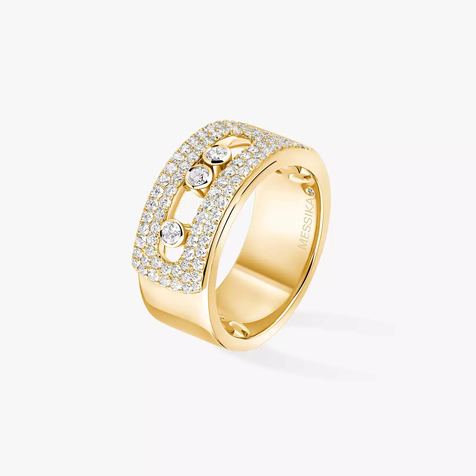 Bague Femme Or Jaune Diamant Move Noa GM Pavée 10102-YG