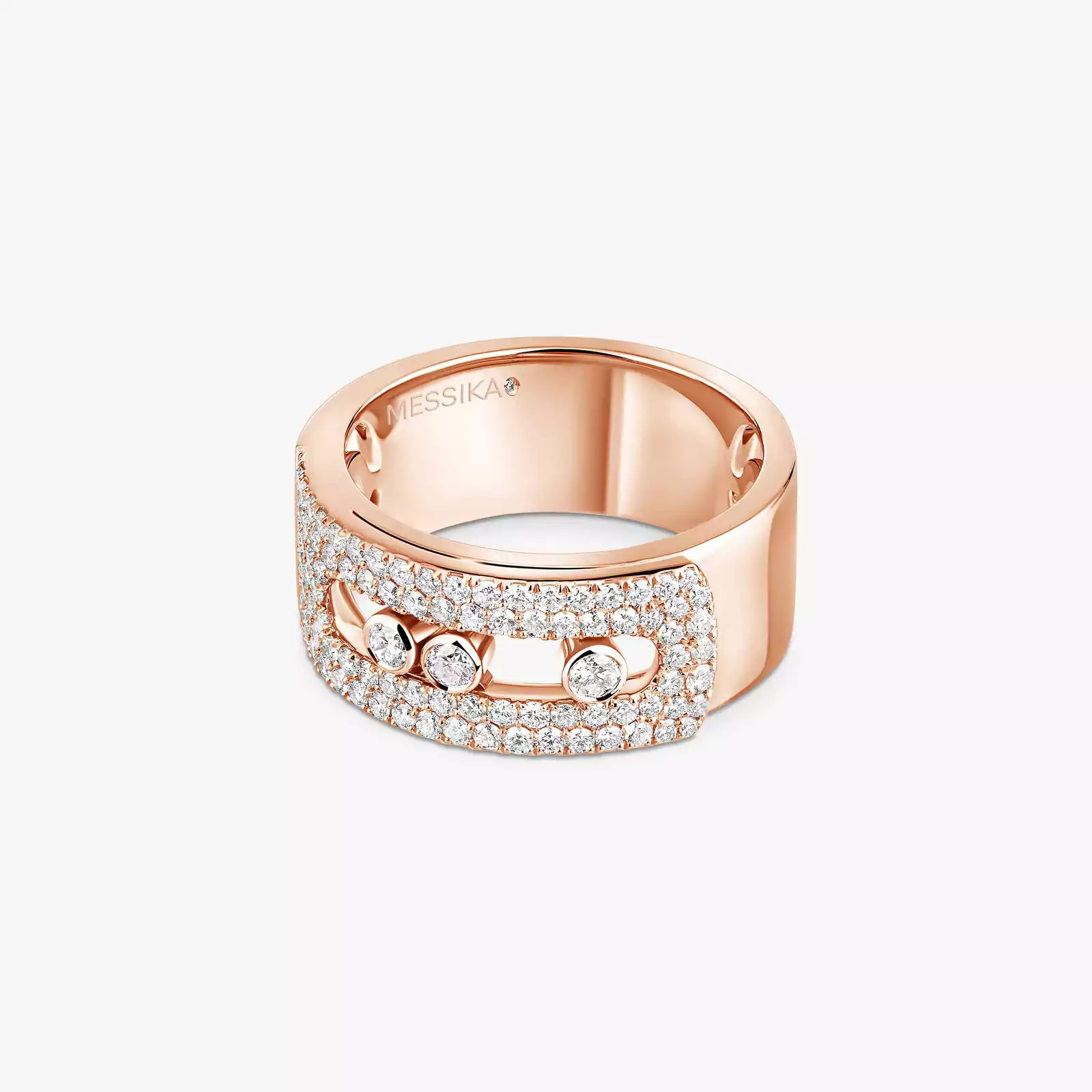 Ring For Her Pink Gold Diamond Move Noa LM Pavé  10102-PG