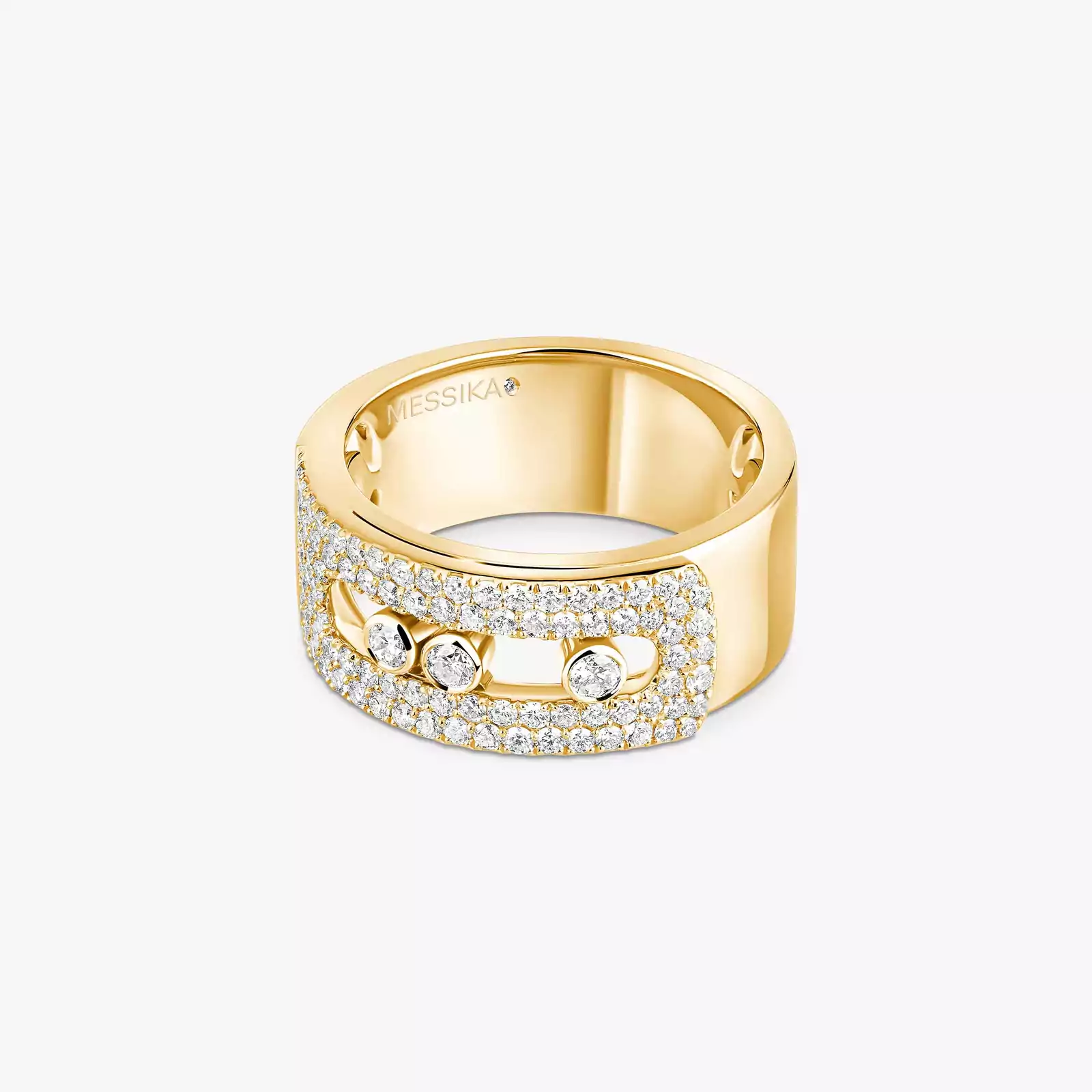 Bague Femme Or Jaune Diamant Move Noa GM Pavée 10102-YG