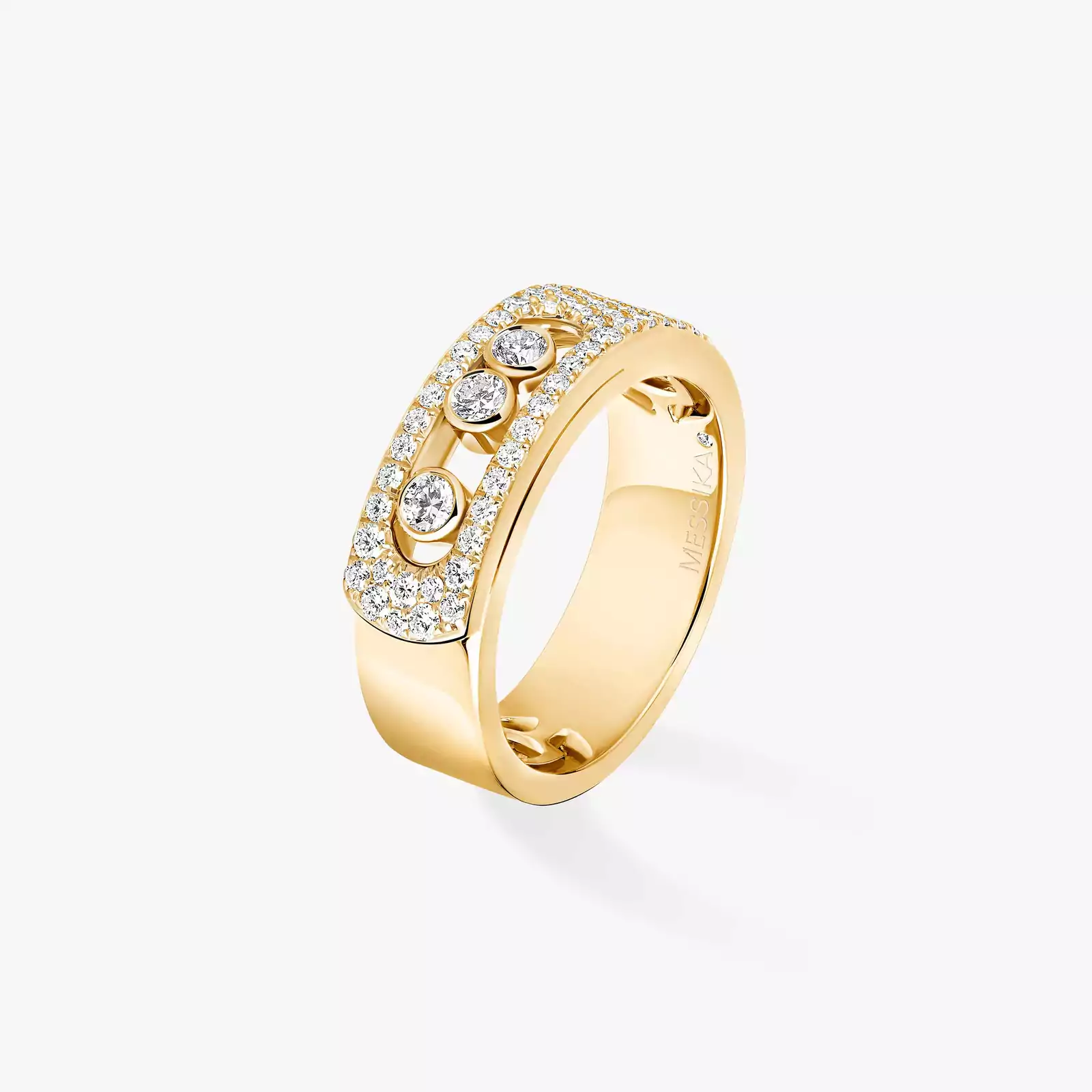 Move Noa Pavé Yellow Gold For Her Diamond Ring 06129-YG