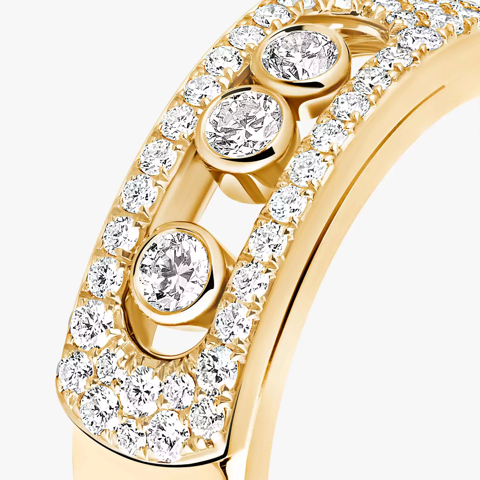 Move Noa Pavé Yellow Gold For Her Diamond Ring 06129-YG