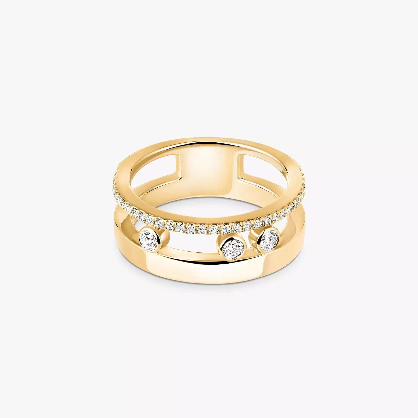 Bague Femme Or Jaune Diamant Move Romane  06516-YG