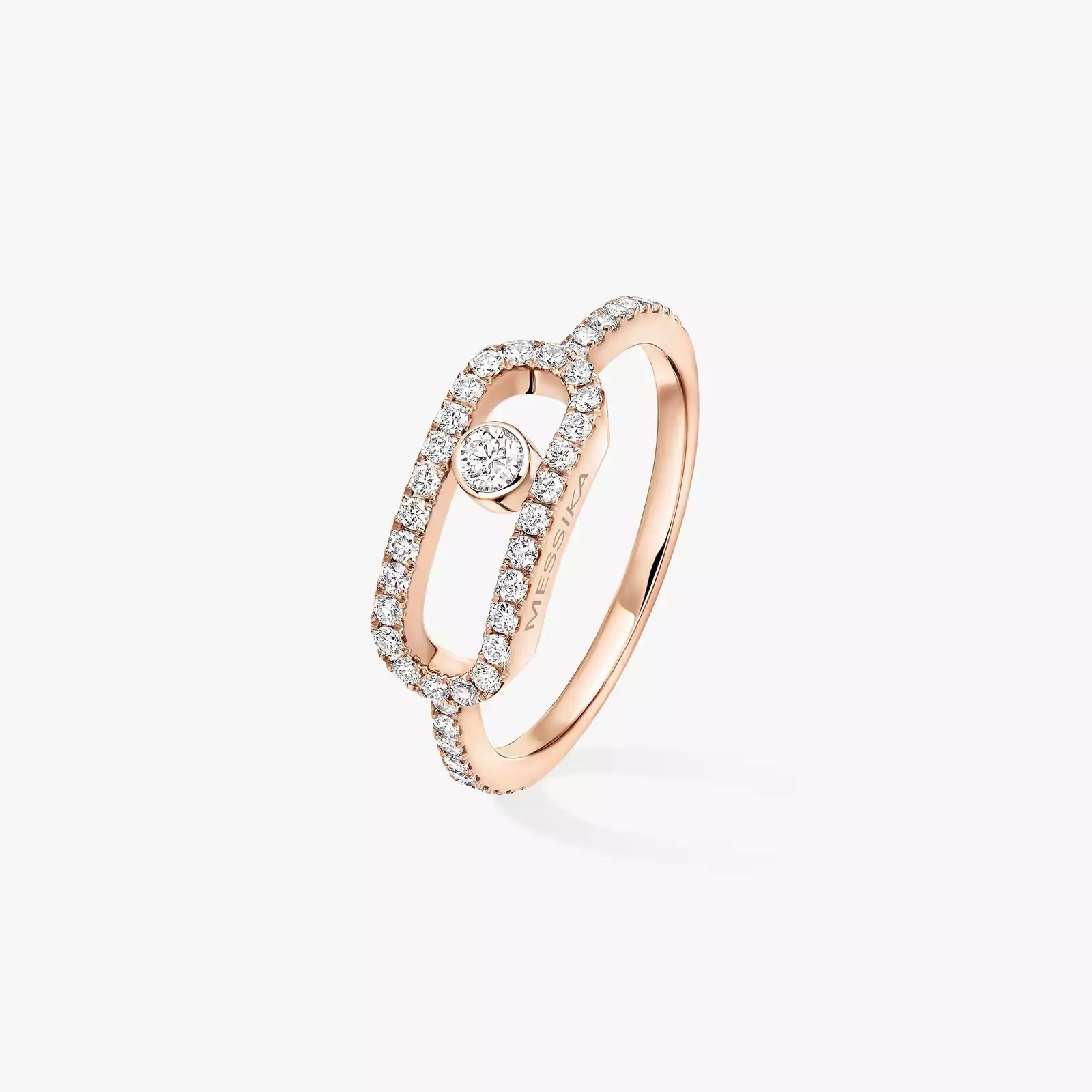 Move Uno Pavé LM Pink Gold For Her Diamond Ring 12113-PG