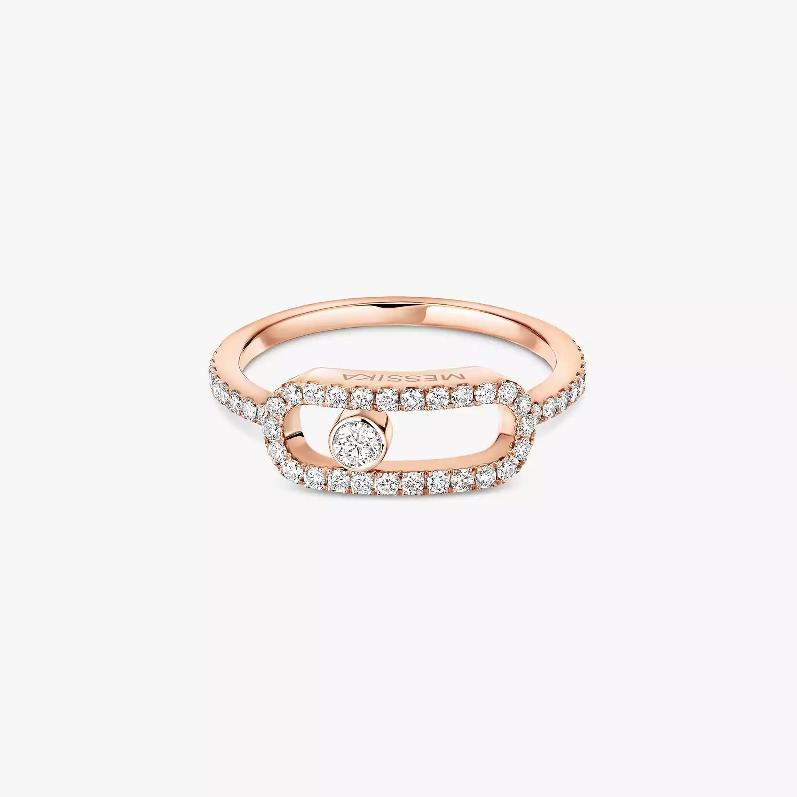 Move Uno Pavé LM Pink Gold For Her Diamond Ring 12113-PG