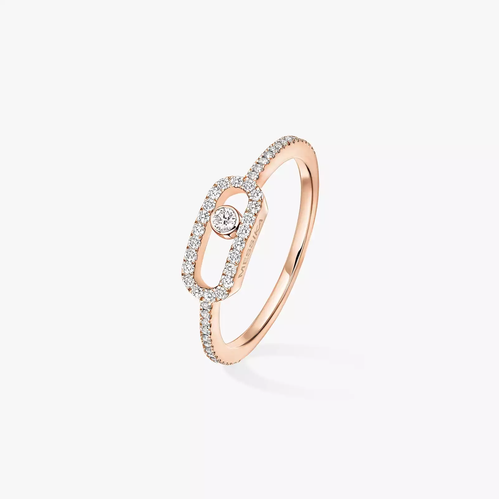 Ring Femme Pink Gold Diamond Move Uno Pavé 05630-PG
