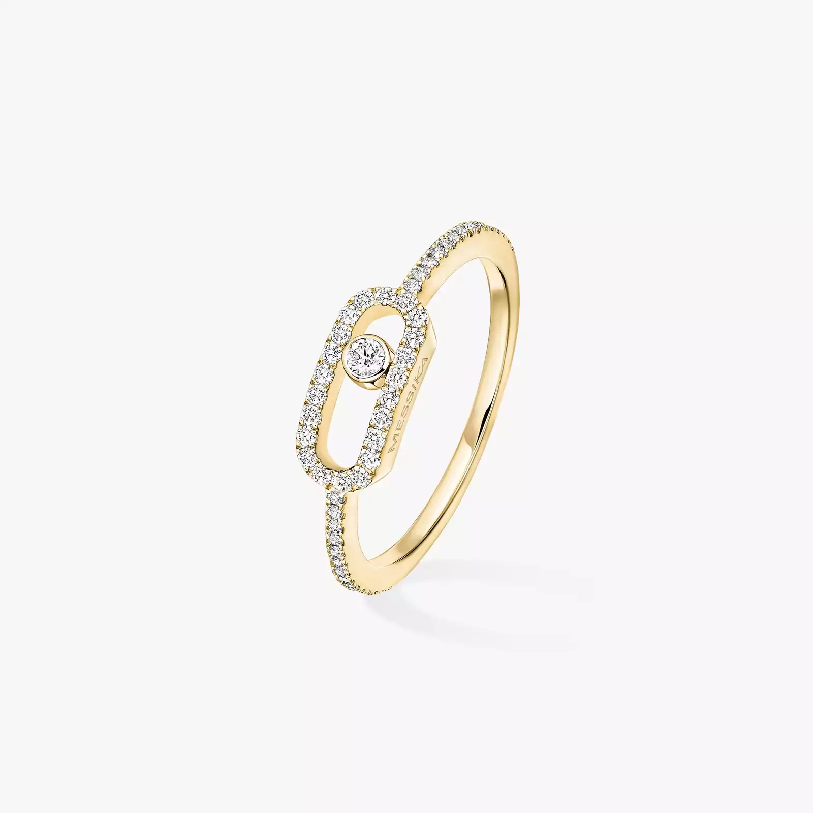 Ring Femme Yellow Gold Diamond Move Uno Pavé 05630-YG