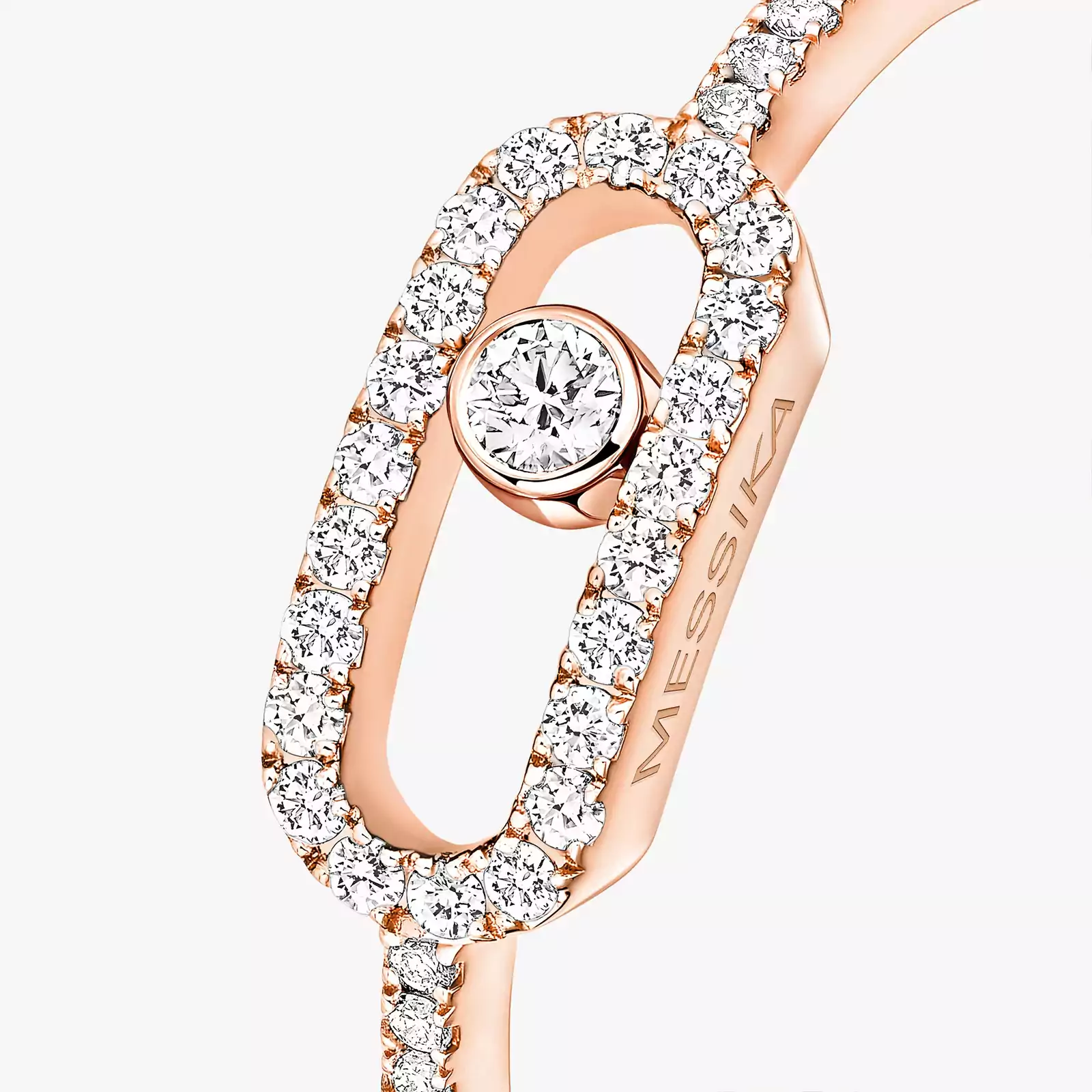 Ring Femme Pink Gold Diamond Move Uno Pavé 05630-PG