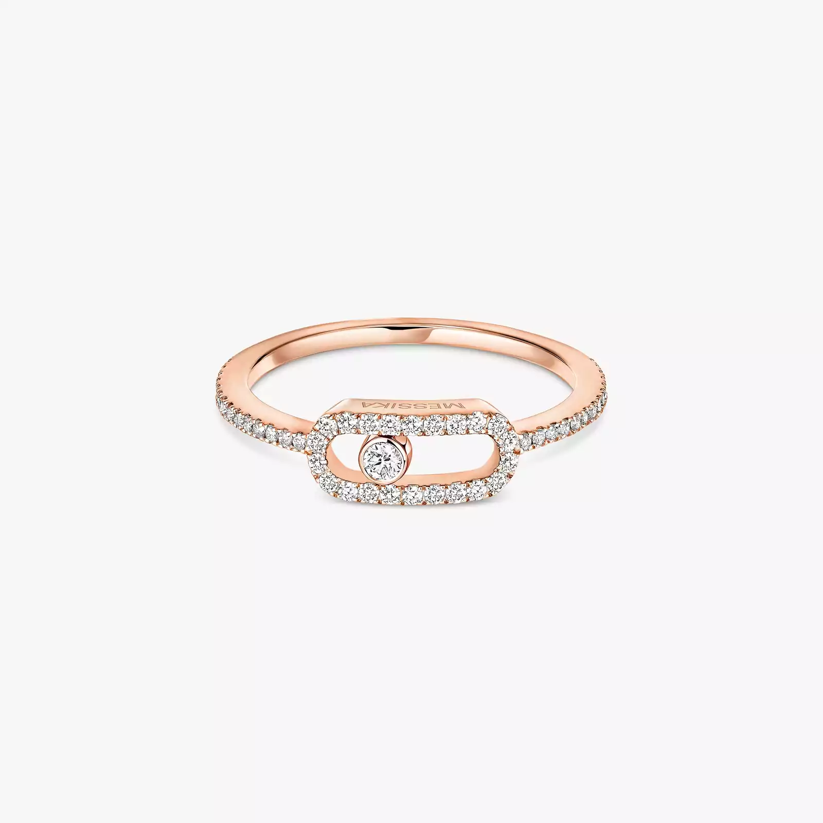 Ring Femme Pink Gold Diamond Move Uno Pavé 05630-PG