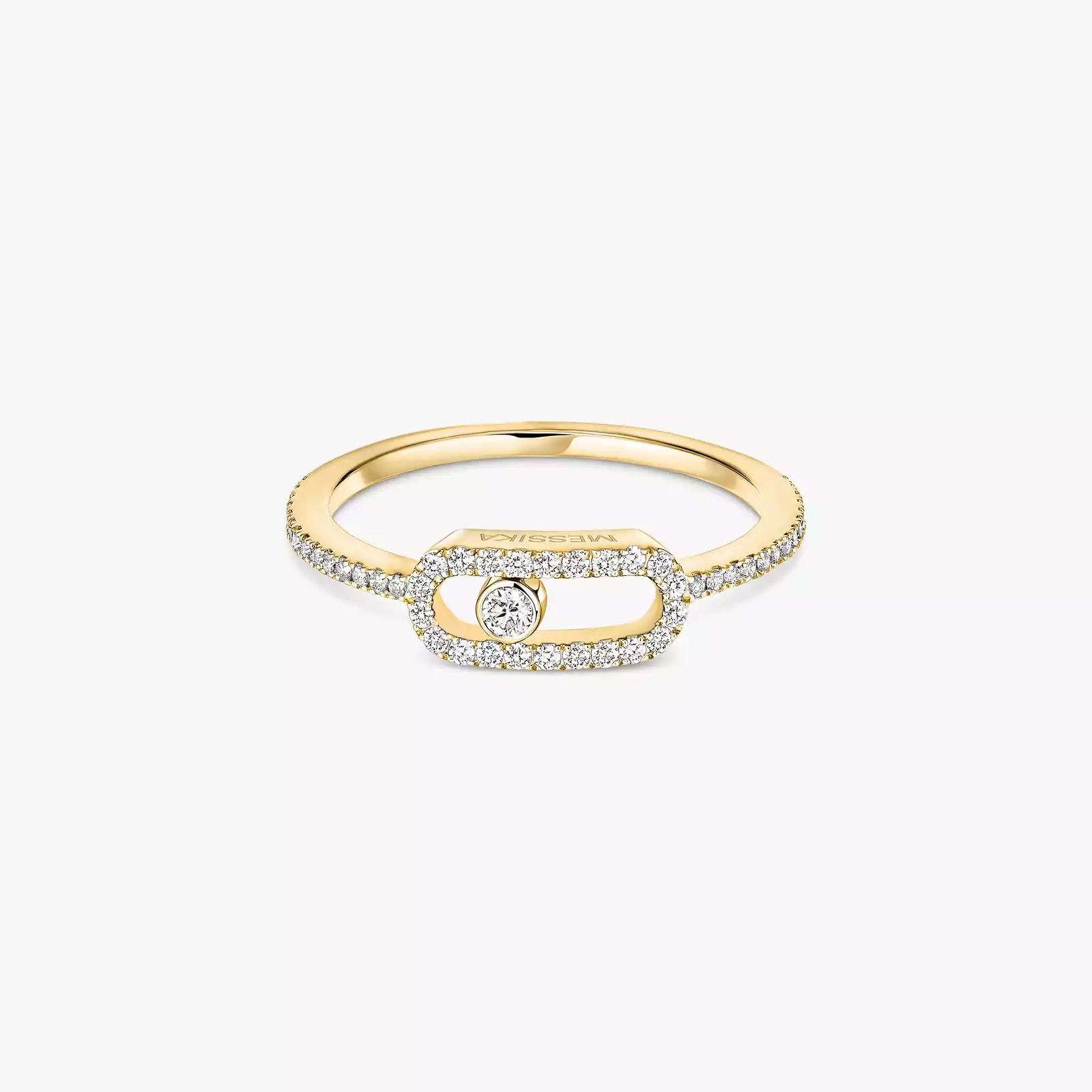 Ring Femme Yellow Gold Diamond Move Uno Pavé 05630-YG