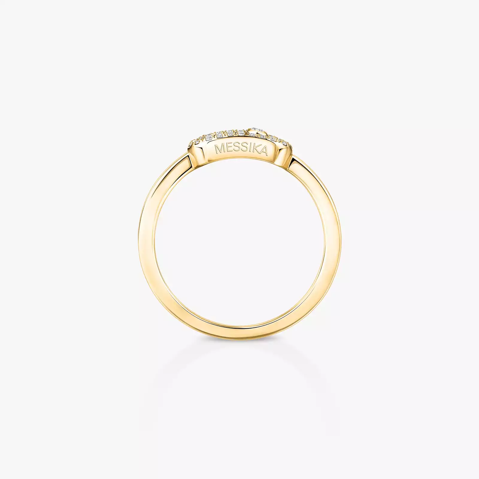 高評価！ ムーヴ クラシック》 イエローゴールド＆ダイヤモンド リング アクセサリー