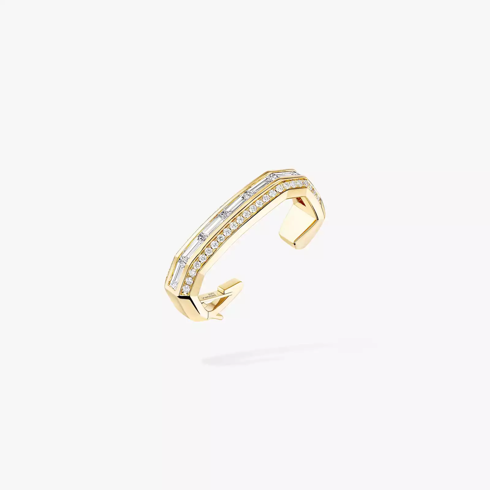 Groove Clip Earrings Yellow Gold For Her Diamond Earrings 13672-YG