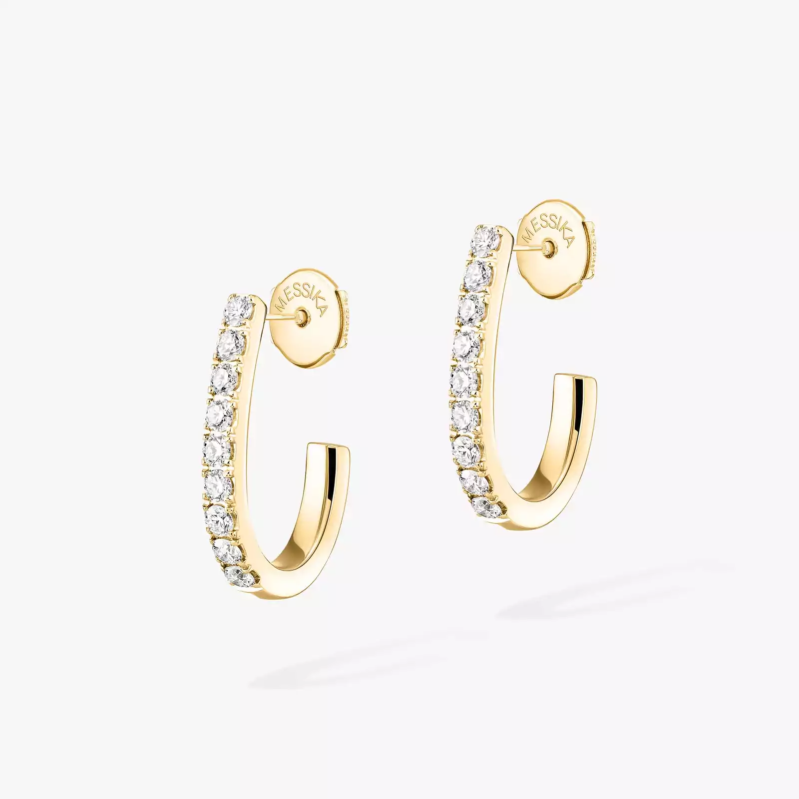 Gatsby XS Hoop Yellow Gold For Her Diamond Earrings 05741-YG