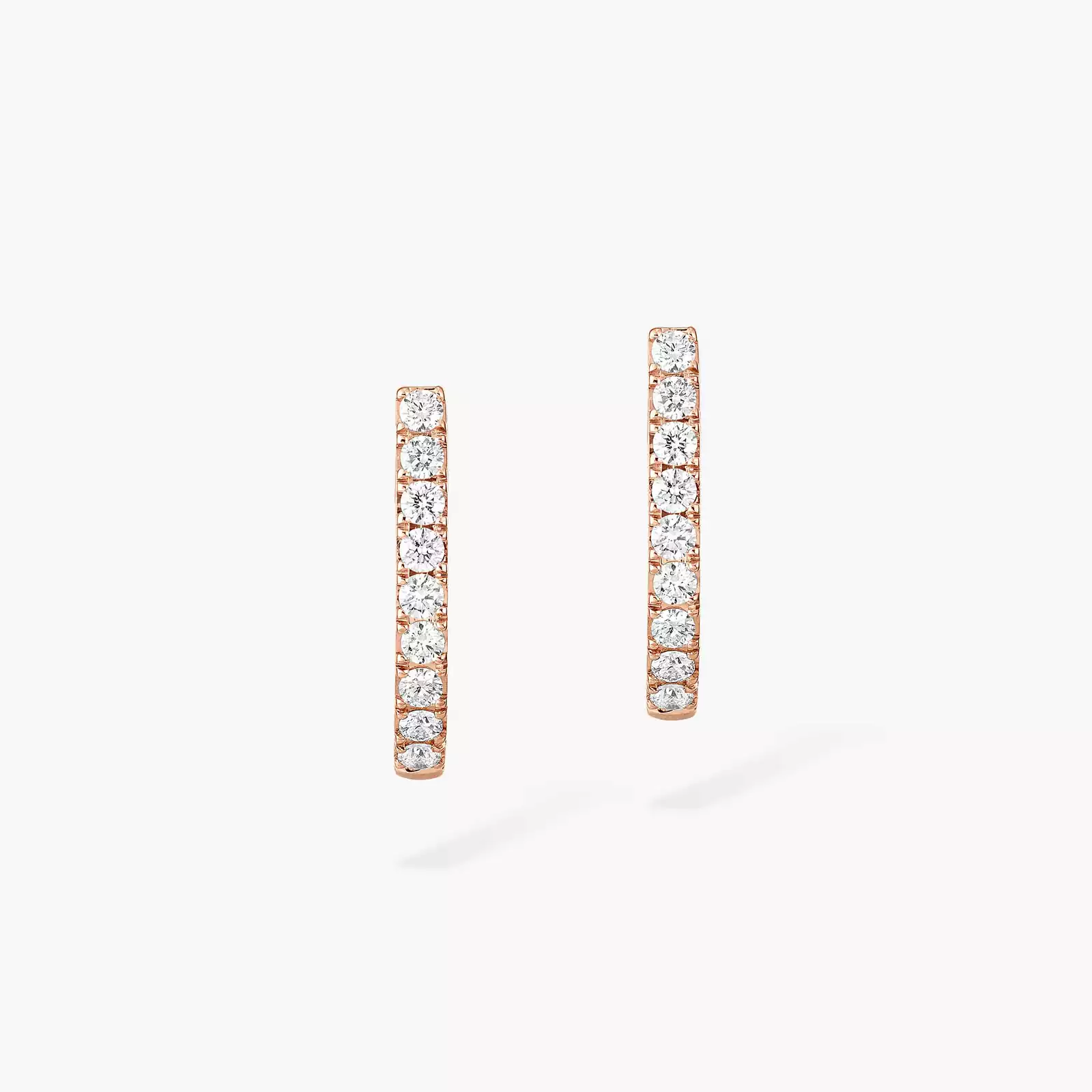 Gatsby XS Hoop Pink Gold For Her Diamond Earrings 05741-PG