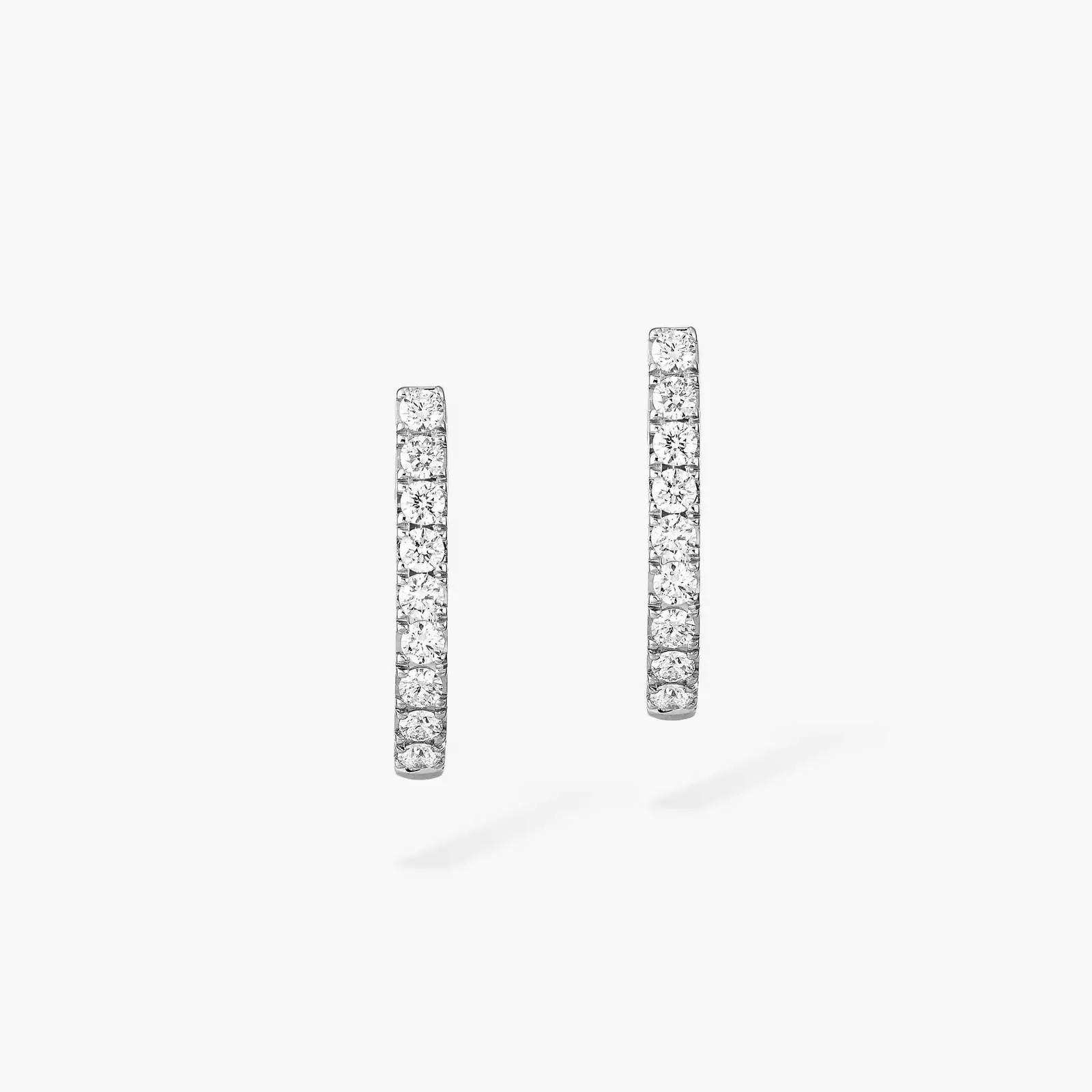 Earrings Femme White Gold Diamond Gatsby XS Hoop 05741-WG