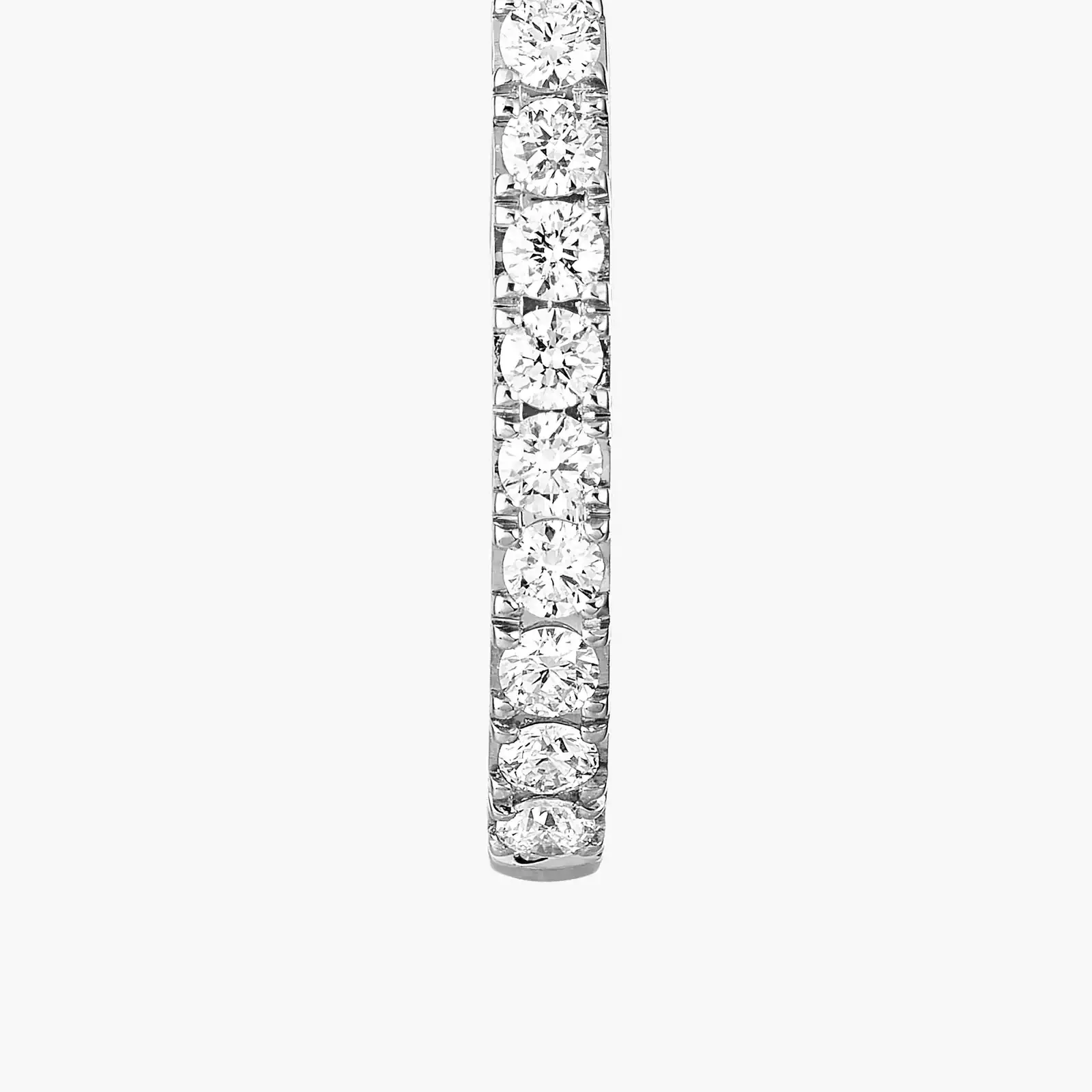 Earrings Femme White Gold Diamond Gatsby XS Hoop 05741-WG