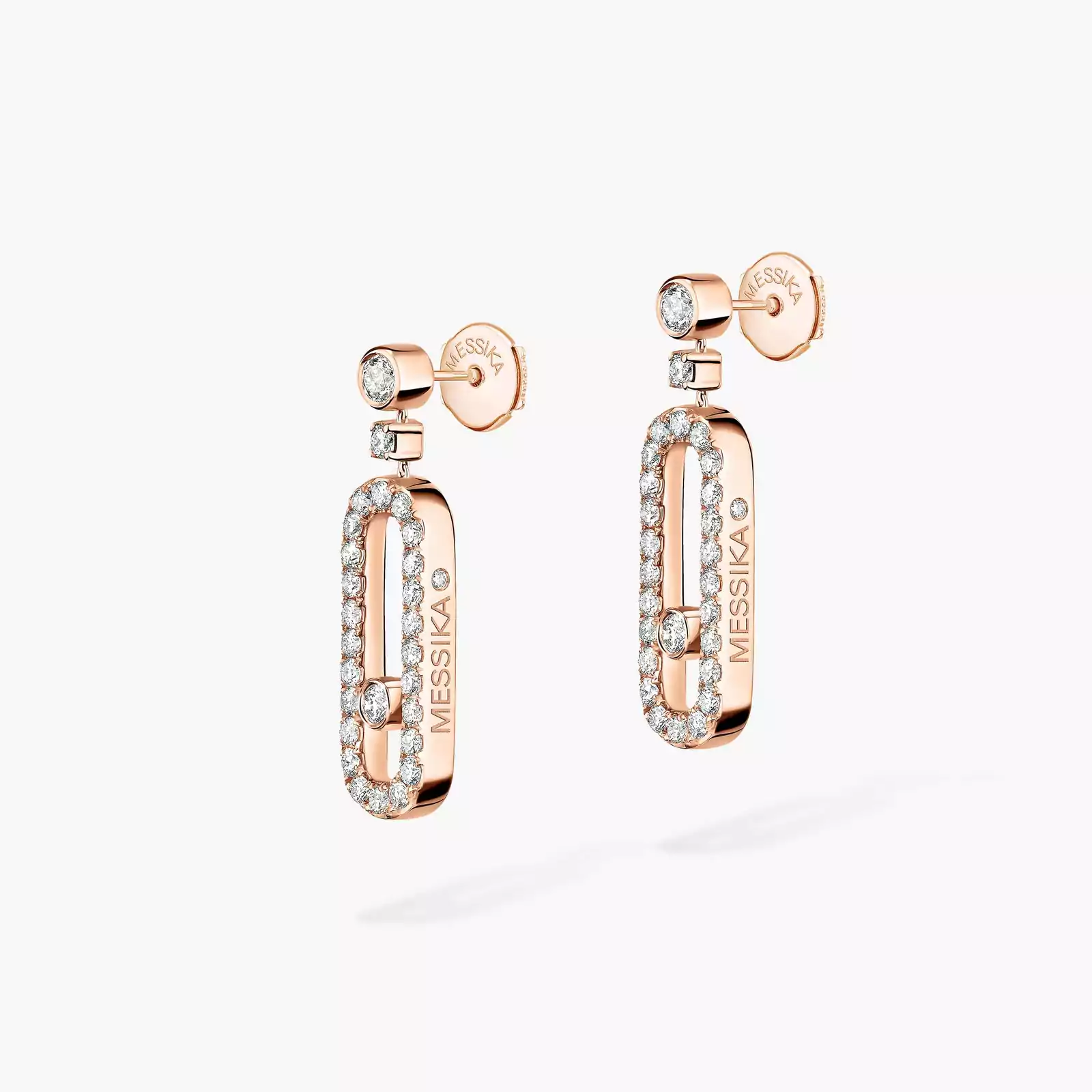 Move Uno Stud Pink Gold For Her Diamond Earrings 05631-PG