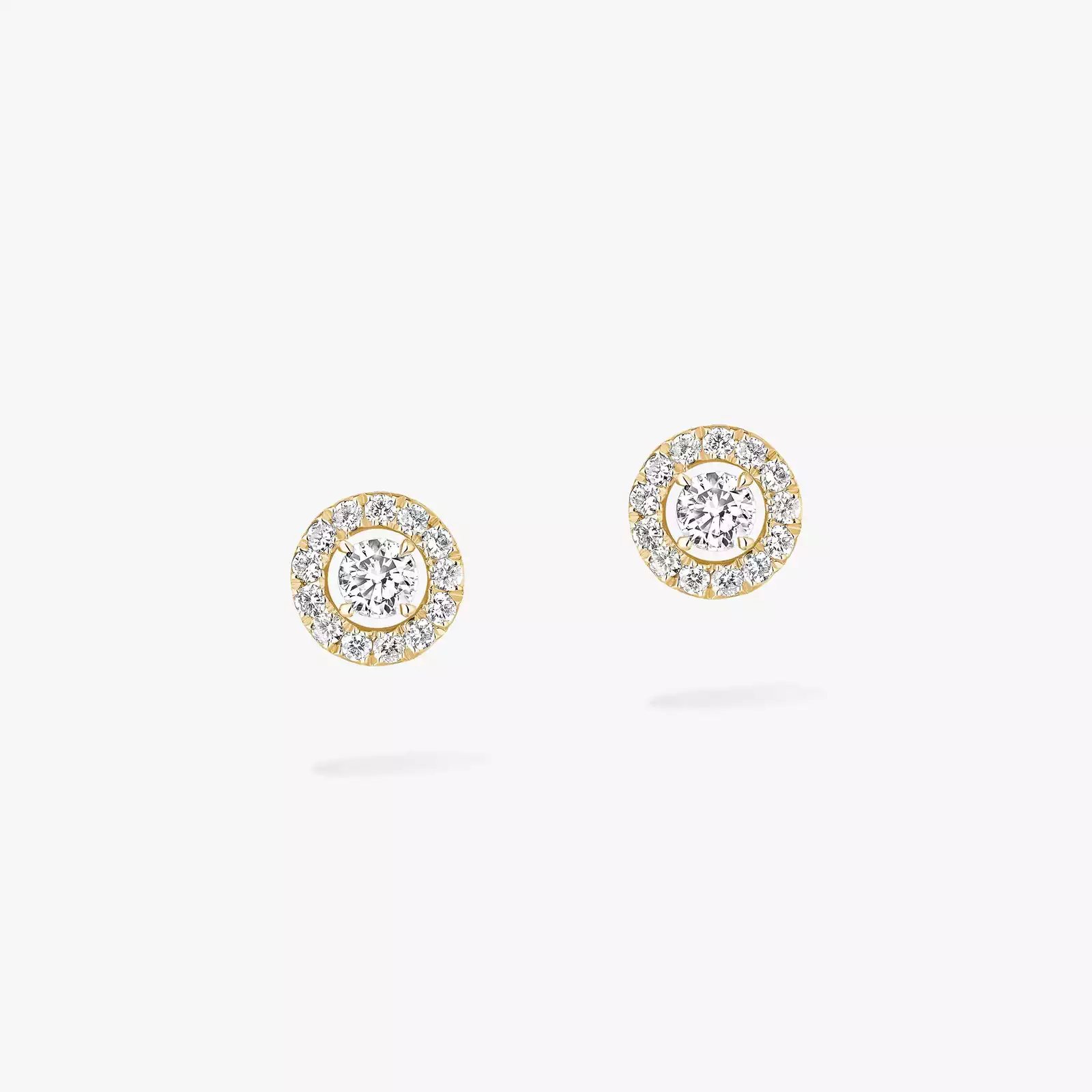 Boucles d'oreilles Femme Or Jaune Diamant Joy Diamants Ronds PM 06954-YG