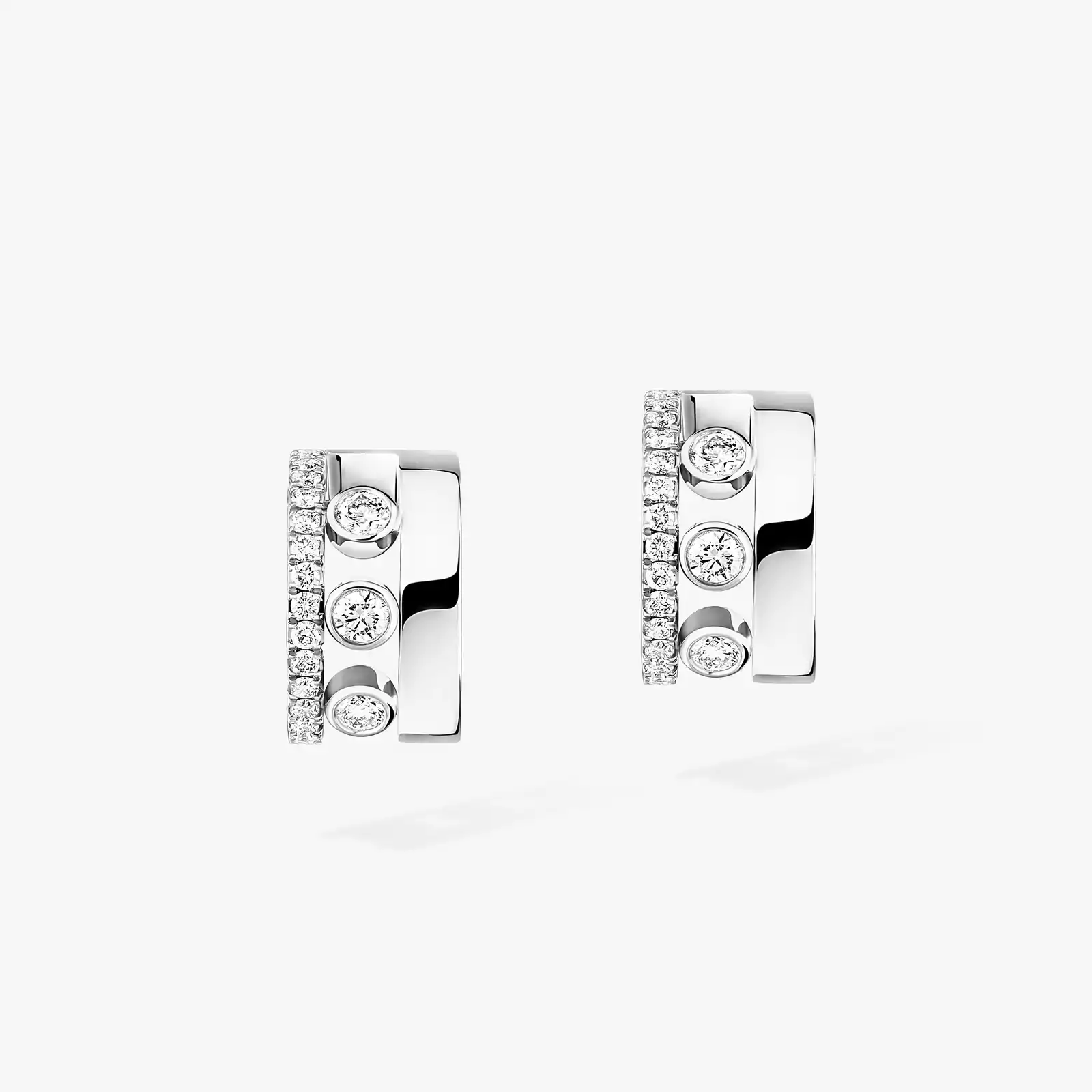 Move Romane Mini Hoops White Gold For Her Diamond Earrings 07178-WG