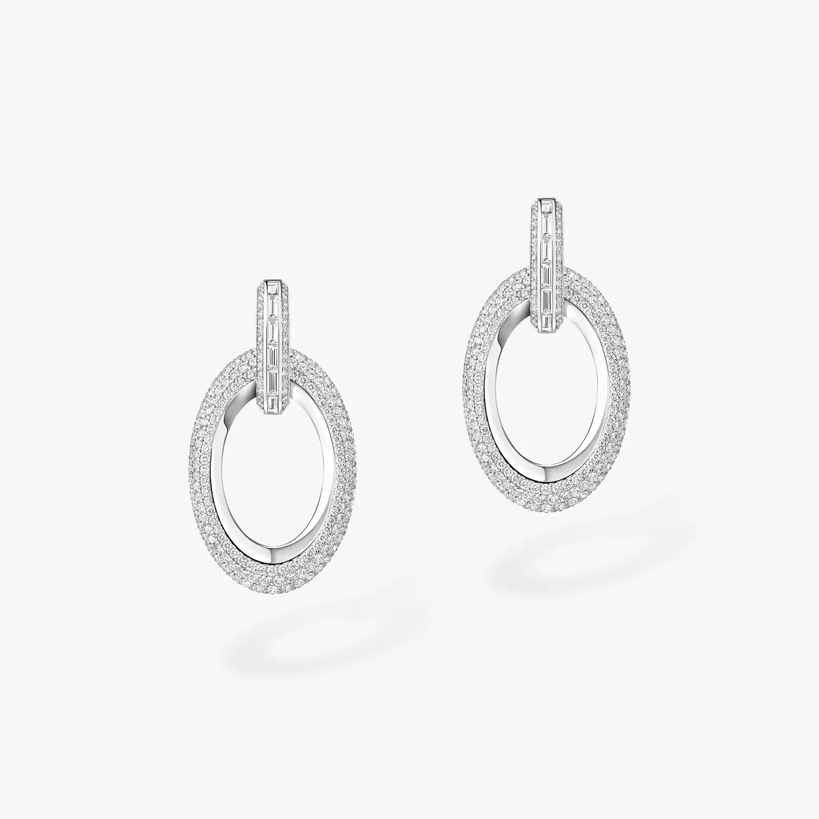Groove White Gold For Her Diamond Earrings 13470-WG