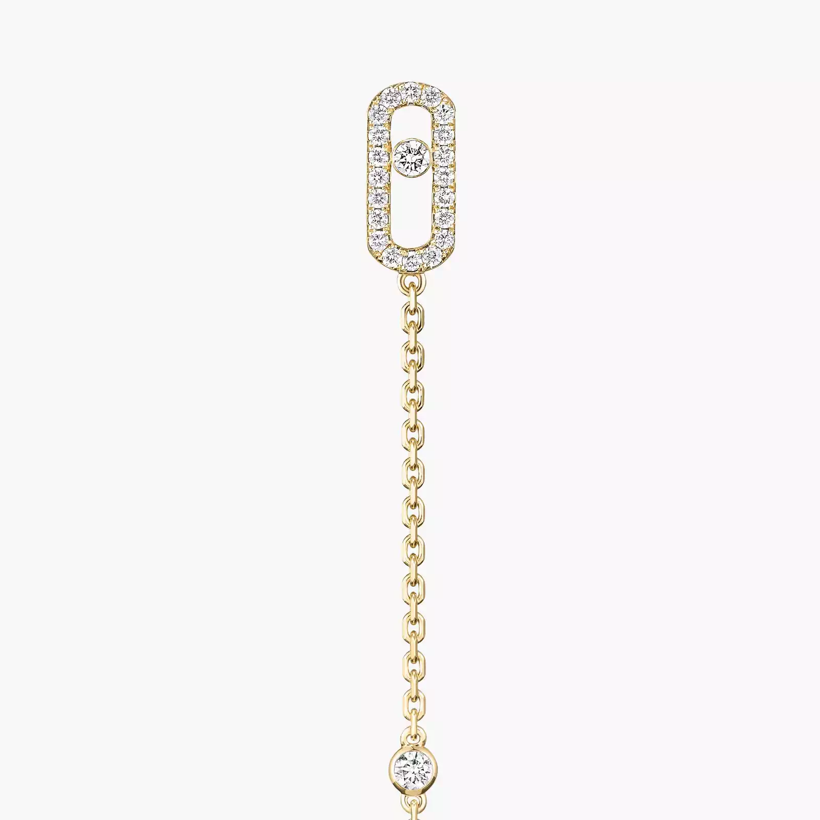 Move Uno Pendant Earrings Yellow Gold For Her Diamond Earrings 11321-YG